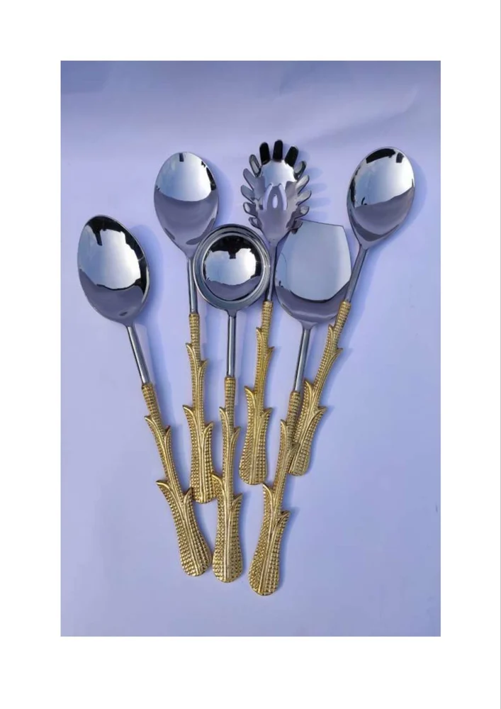 Cutlery Set with Leaf Handle