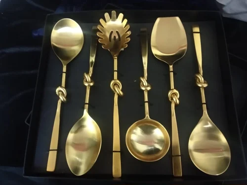 Brass Salad Server