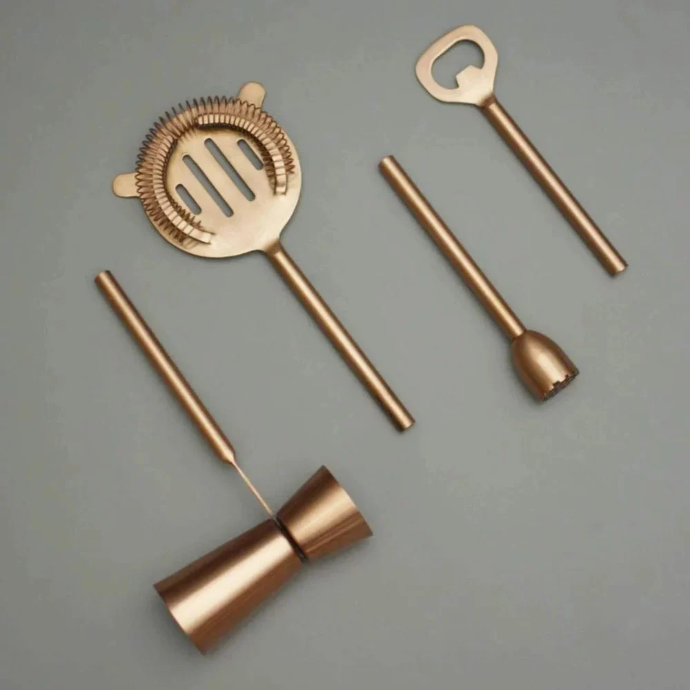 Copper Steel Barware