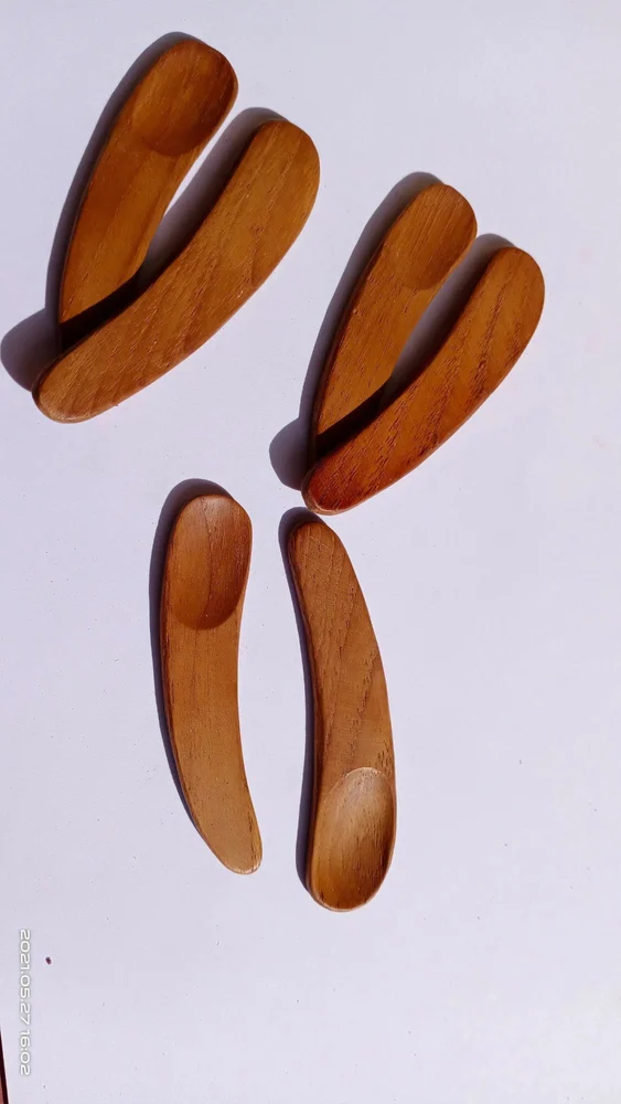 Mini Wooden Cosmetic Spatula