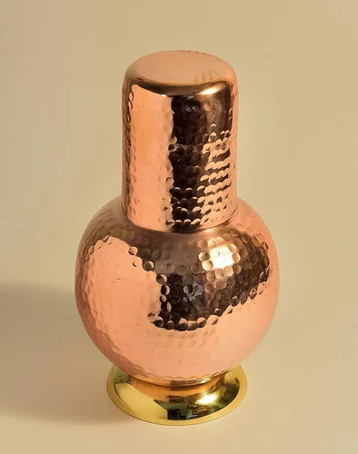 Copper Water Pot With Glass