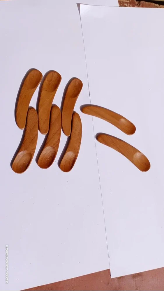 Mini Wooden Cosmetic Spatula