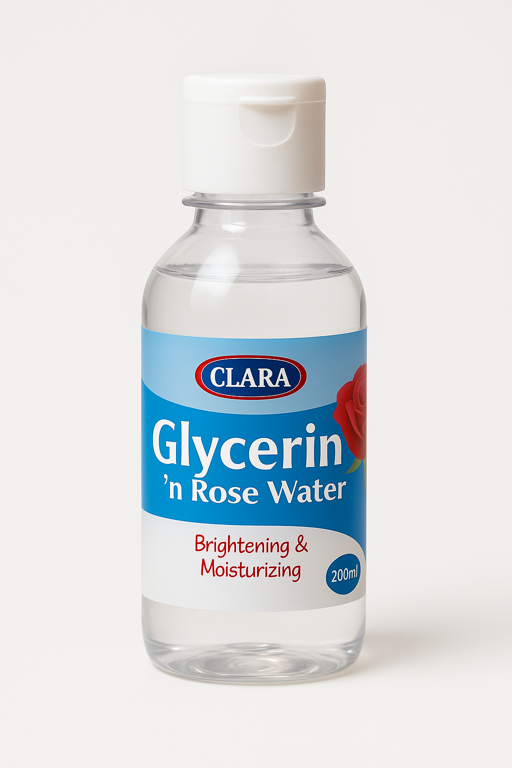 Clara Glycerin & Rose Water – 200ml Hydrating Toner & Moisturizer for Dry and Combination Skin