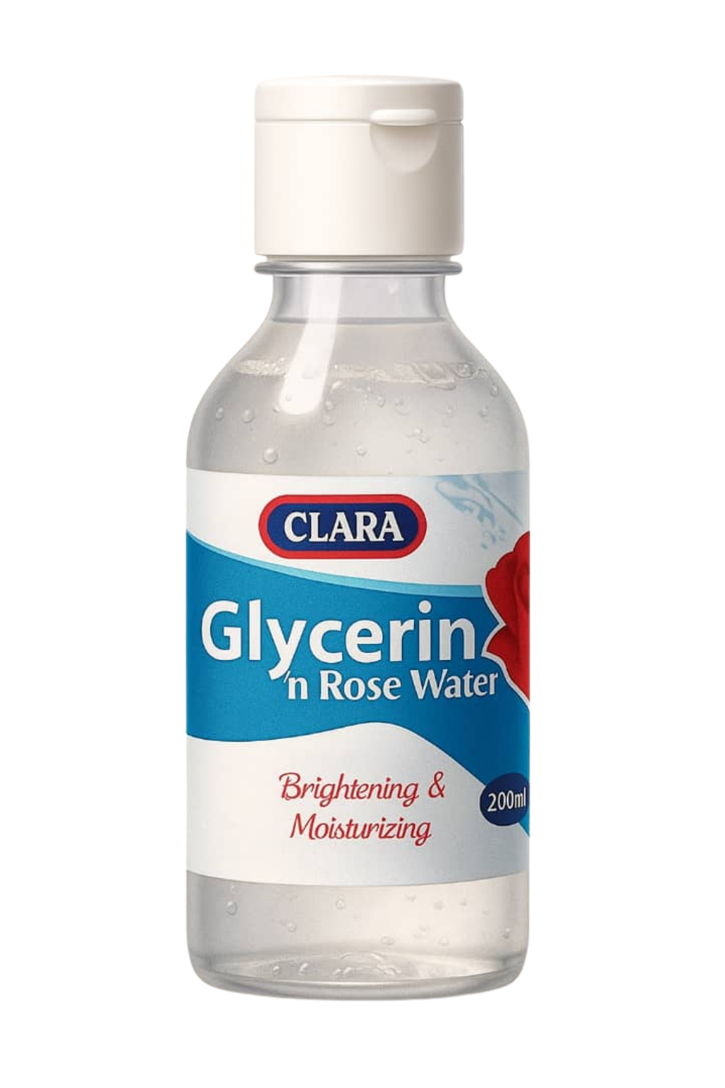 Clara Glycerin & Rose Water – 200ml Hydrating Toner & Moisturizer for Dry and Combination Skin