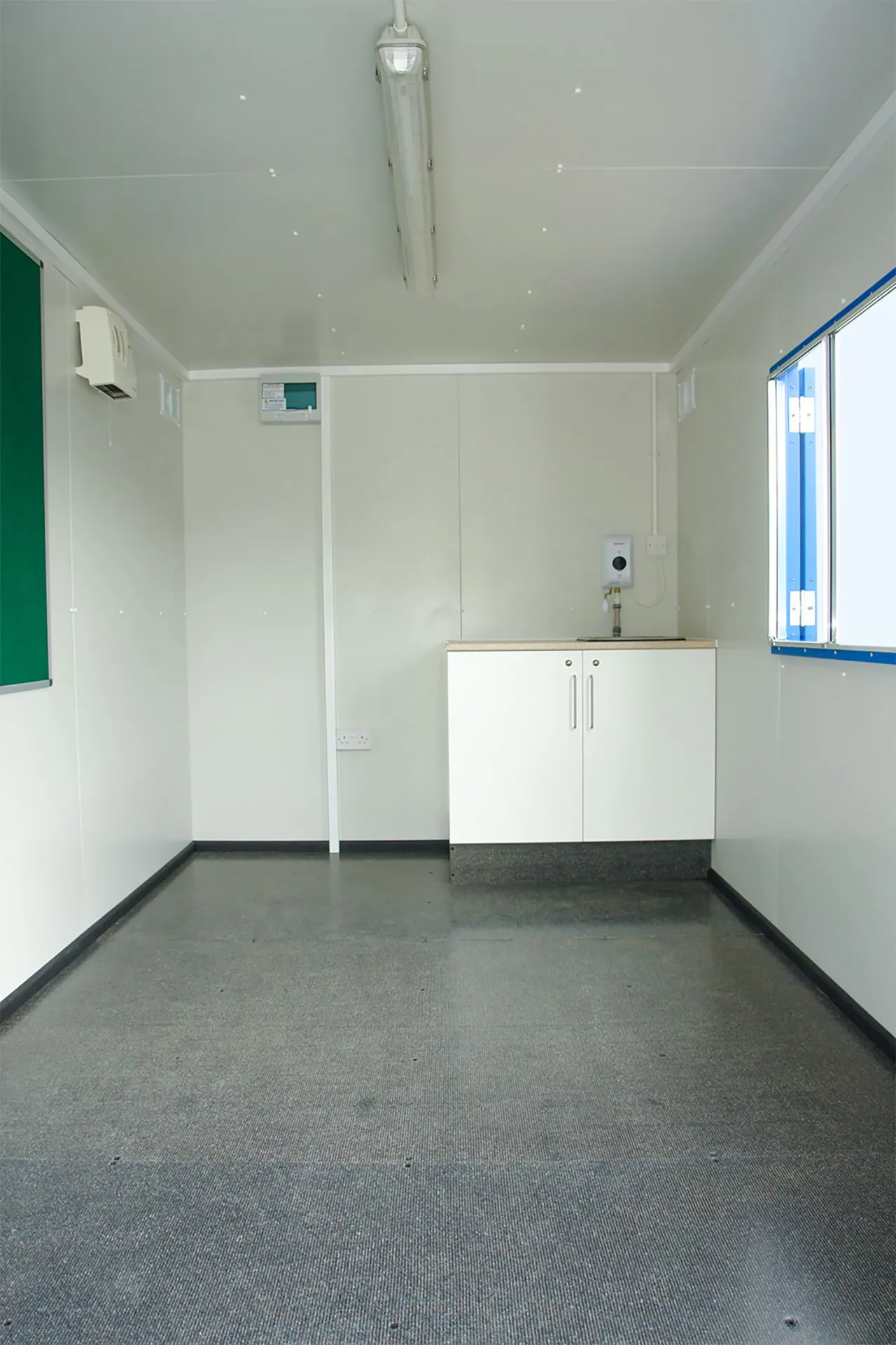 12ft x 7ft6in Steel Mobile Anti-Vandal Office