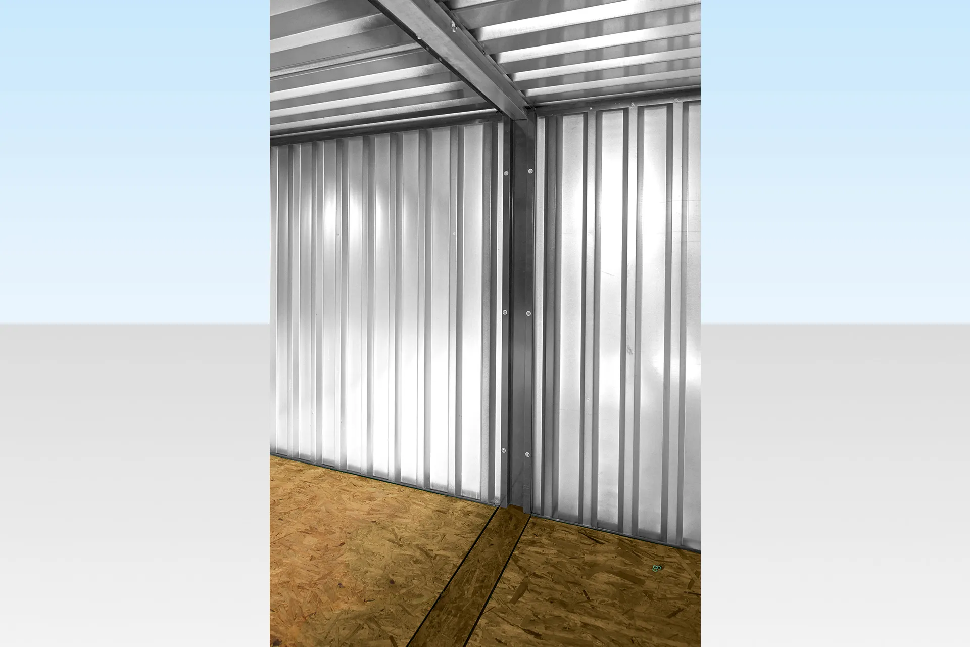 6m x 2.1m End Linked Flat Packed Container Bundle (Galvanised)