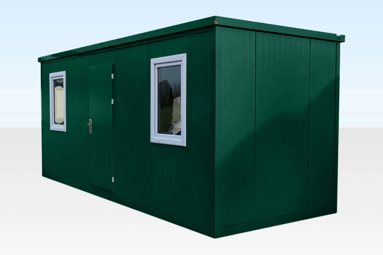 Large Flat Pack Office for sale (6.5m x 2.3m) – Green
