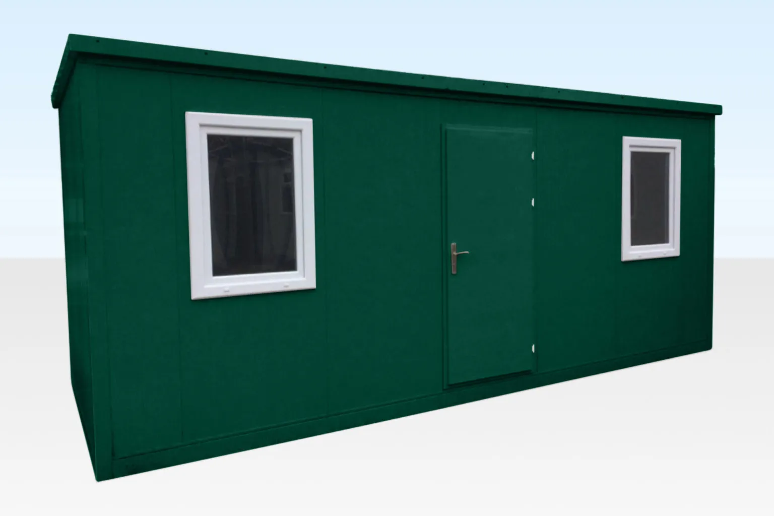 Large Flat Pack Office for sale (6.5m x 2.3m) – Green