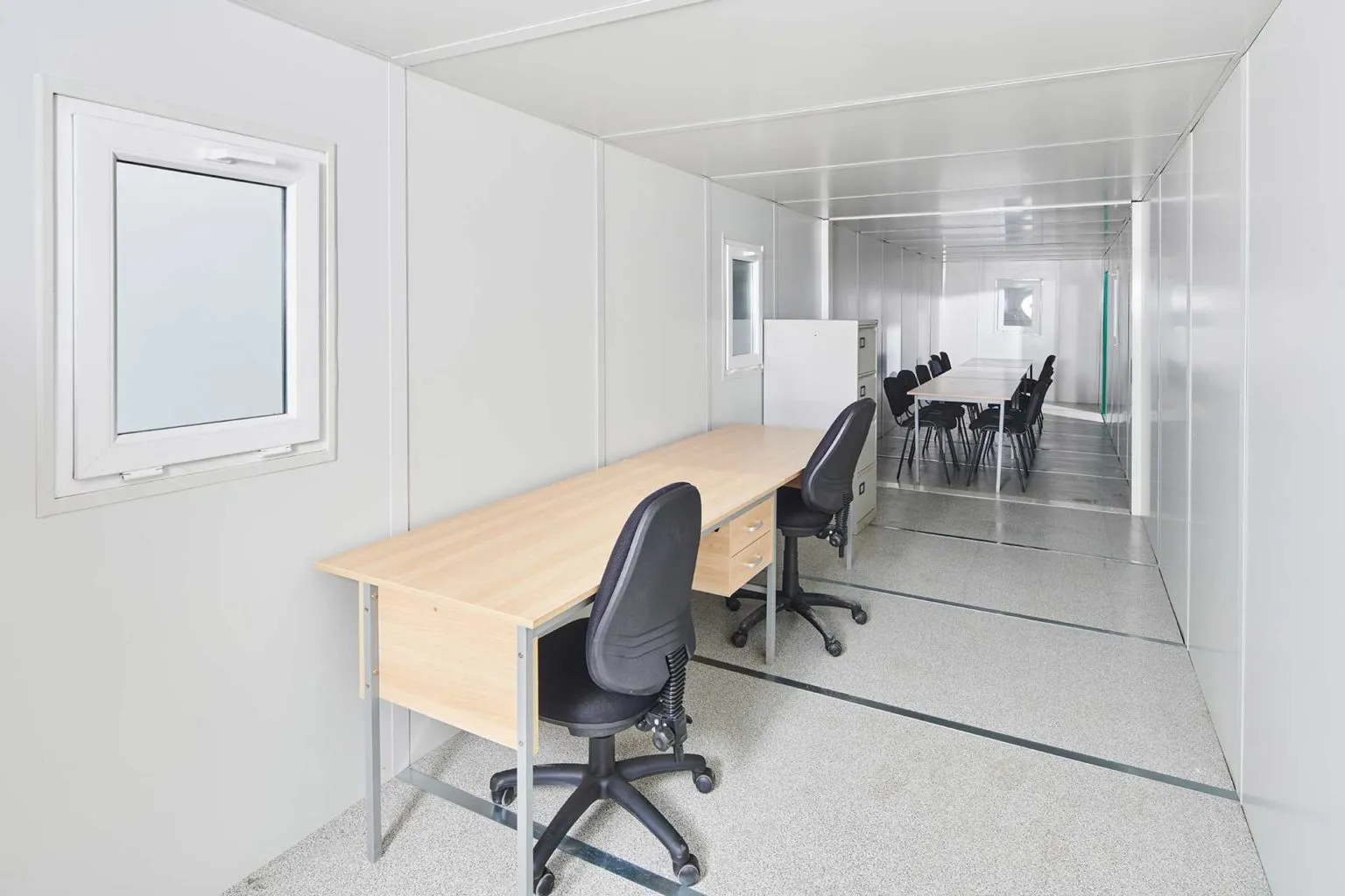 13m x 2.3m End Linked Flat Pack Office