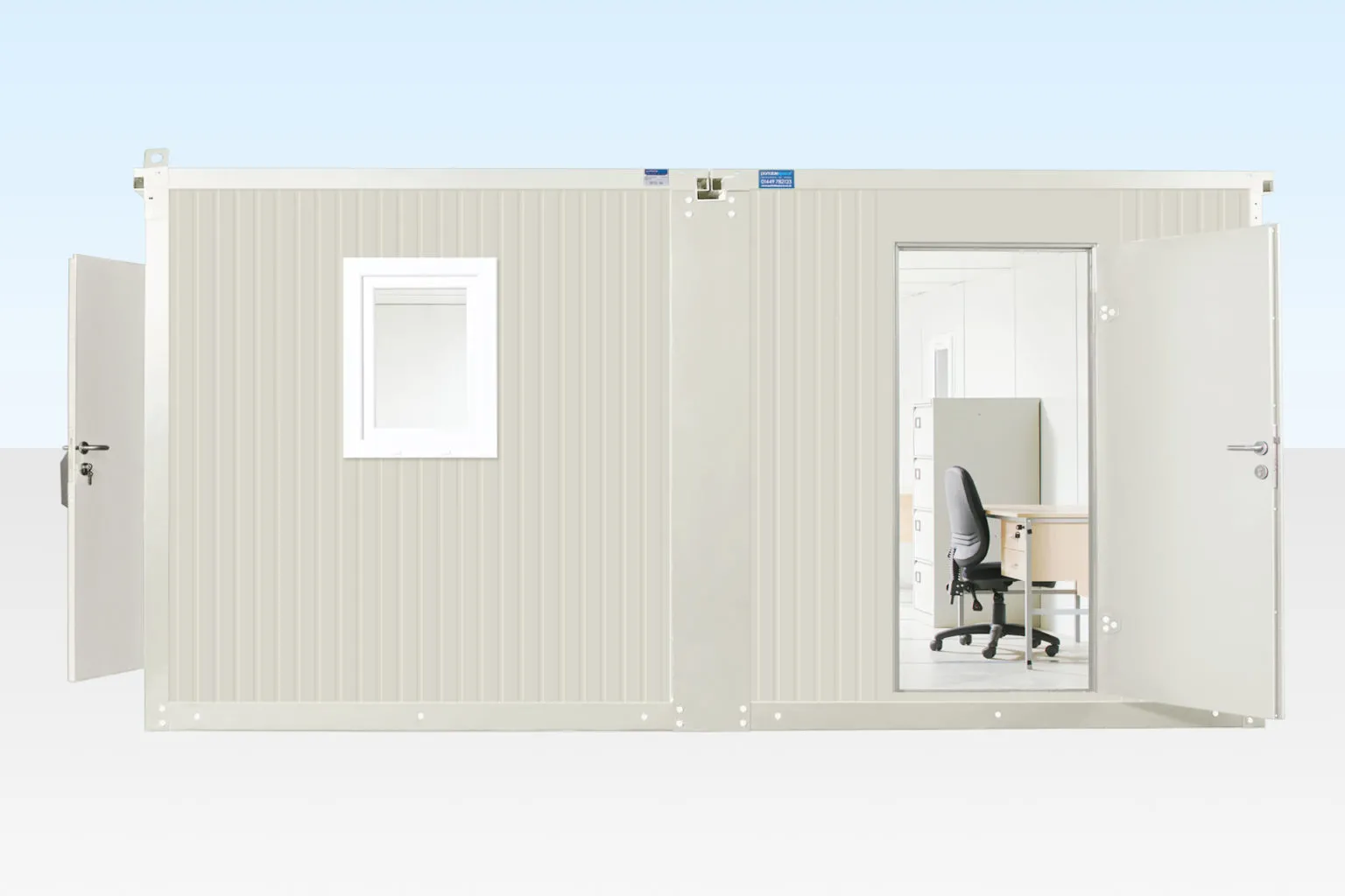 6.5m x 4.6m Side Linked Flat Pack Office