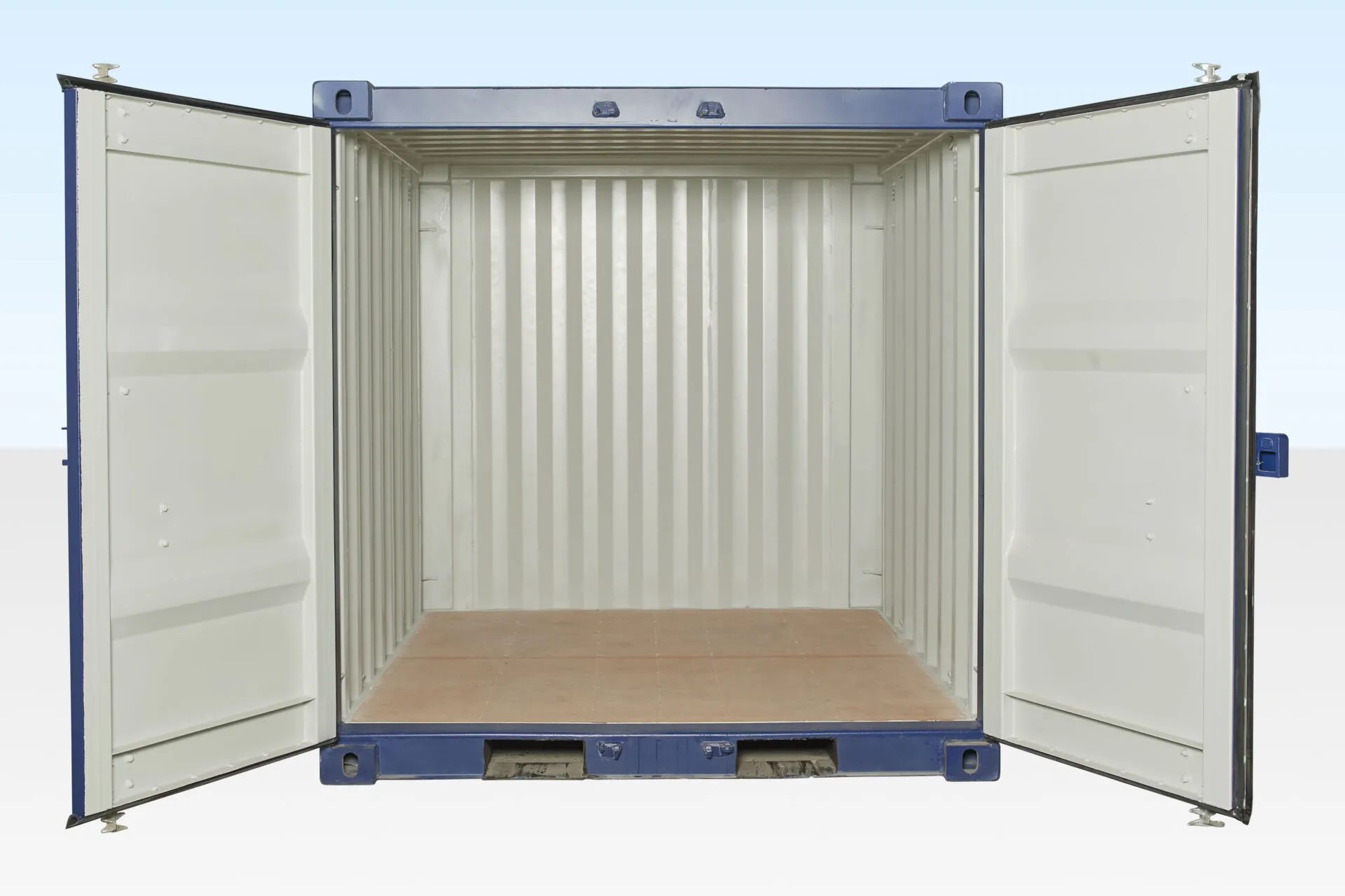 8ft Shipping Container (One Trip) Blue (RAL 5013)