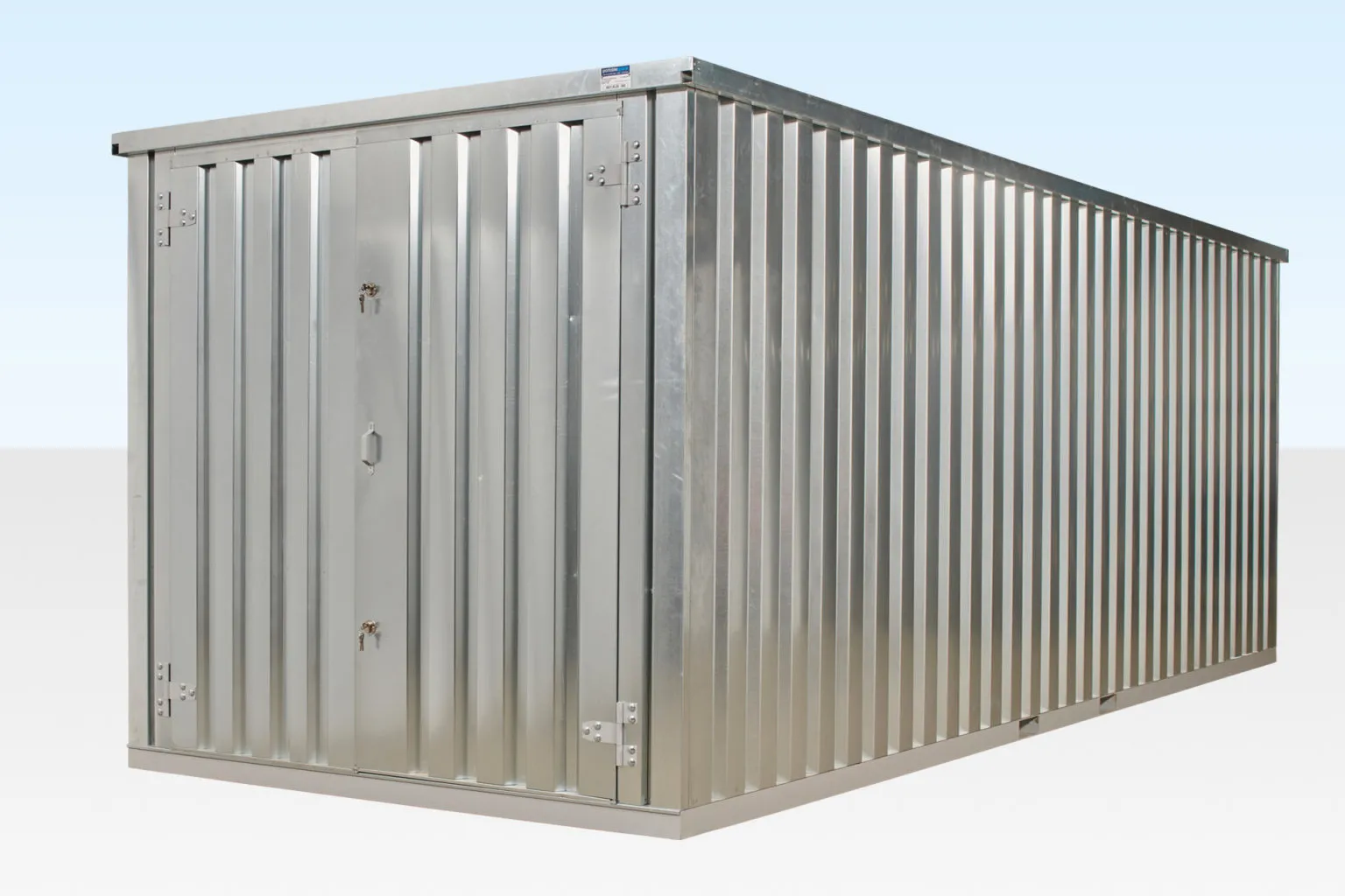 6m XL Flat Pack Container Store – Galvanised