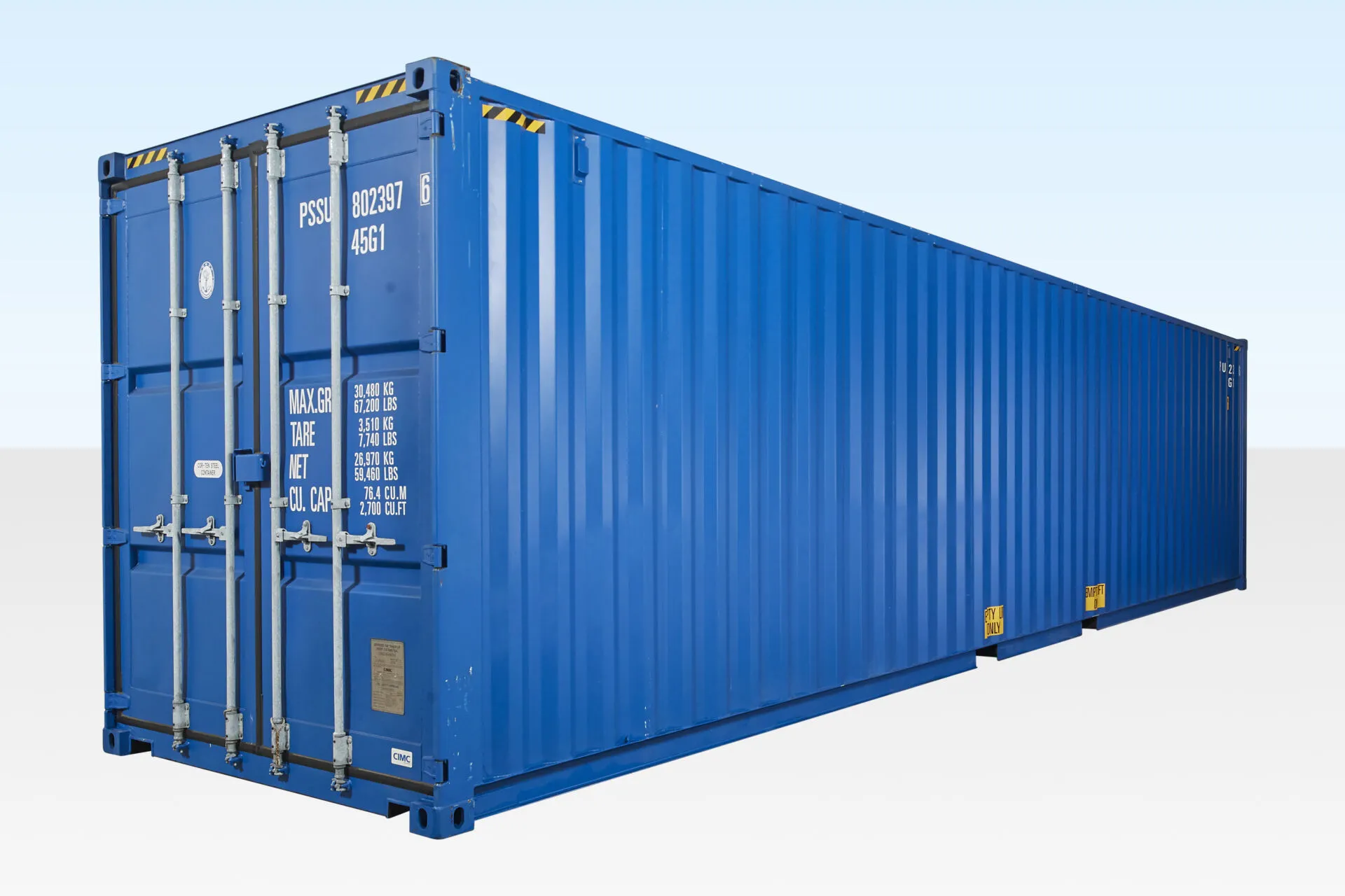 40ft High Cube Container – One Trip (9ft 6″ high)