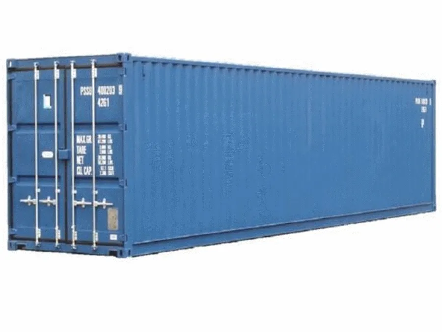 40ft x 8ft One Trip Tunnel Container (Double End Door) Blue
