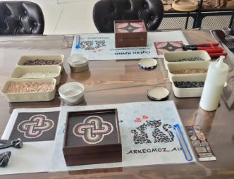 Mozaik Antik Desen Takı Kutusu Yapımı