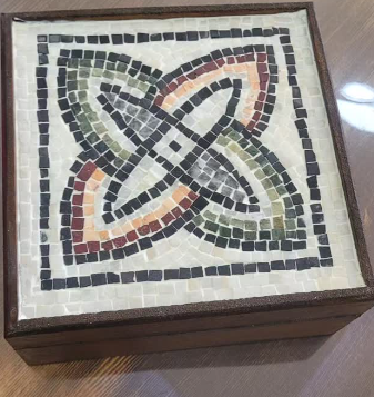 Mozaik Antik Desen Takı Kutusu Yapımı