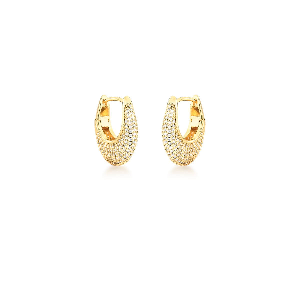 Brinco banho em ouro minimalista