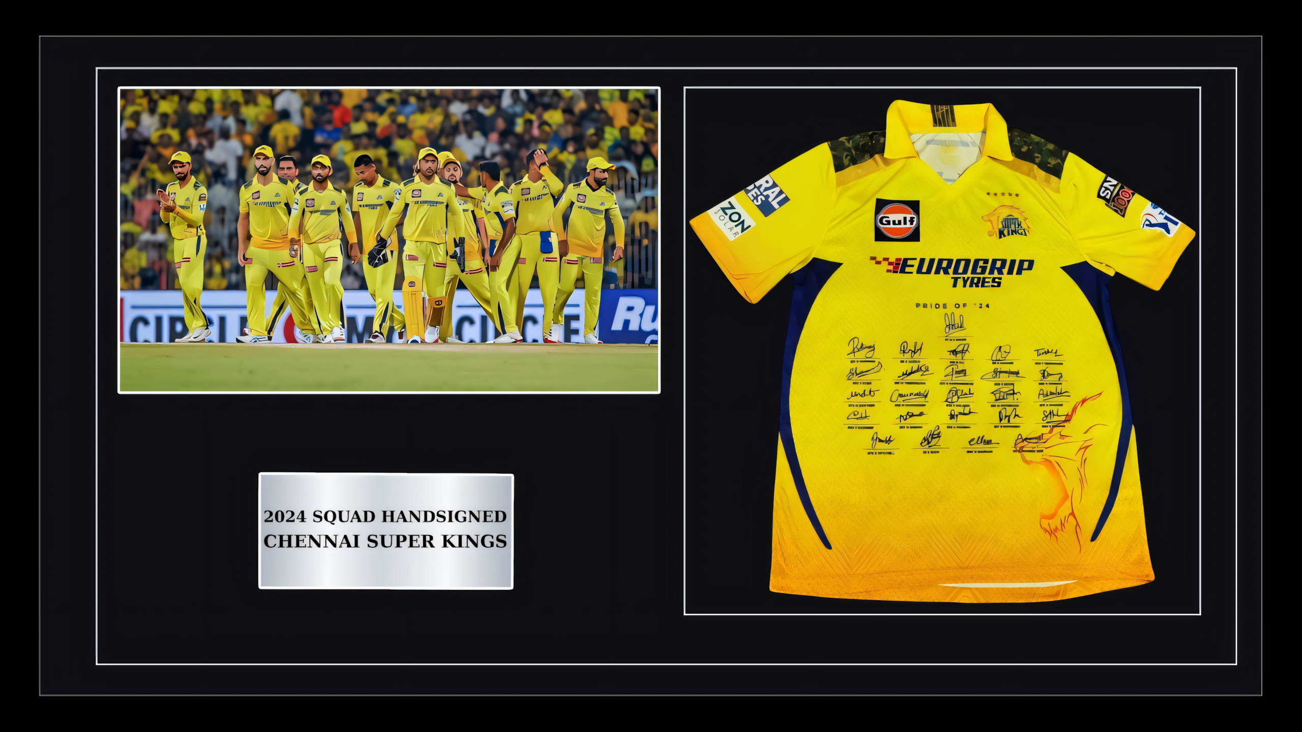 CSK 2024 Squad Hand-Signed Jersey 