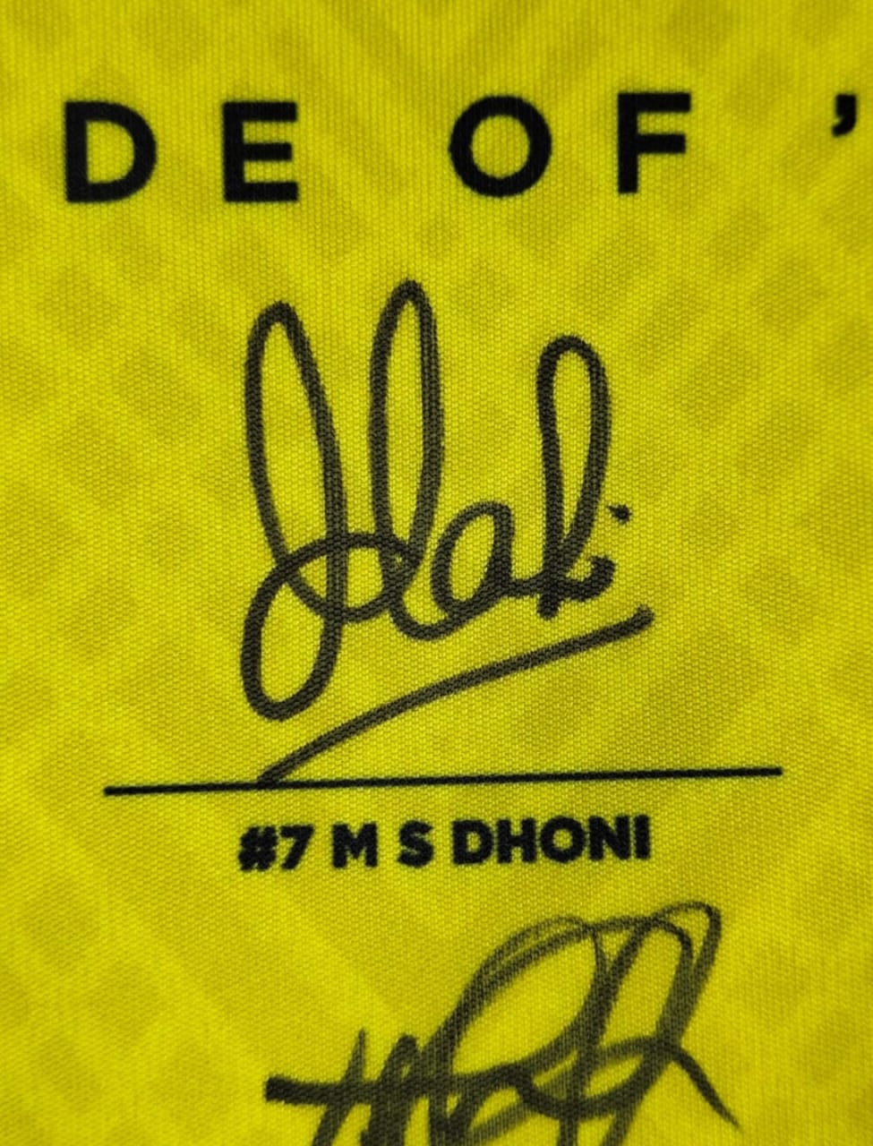 CSK 2024 Squad Hand-Signed Jersey 