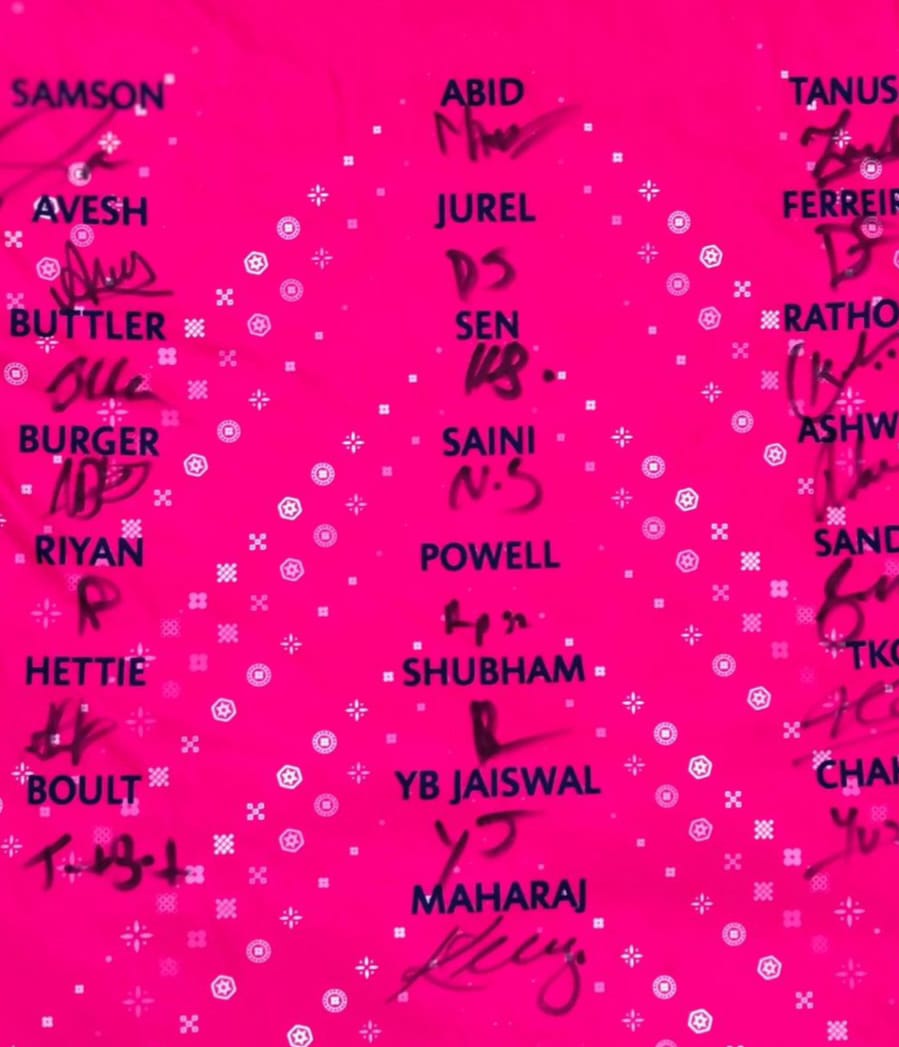 Rajasthan Royals Squad Signed Jersey 