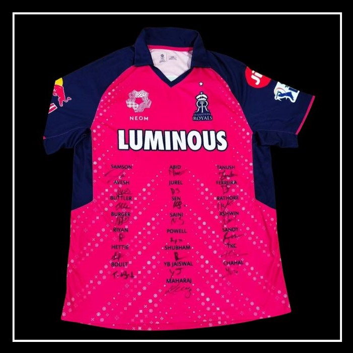 Rajasthan Royals Squad Signed Jersey 