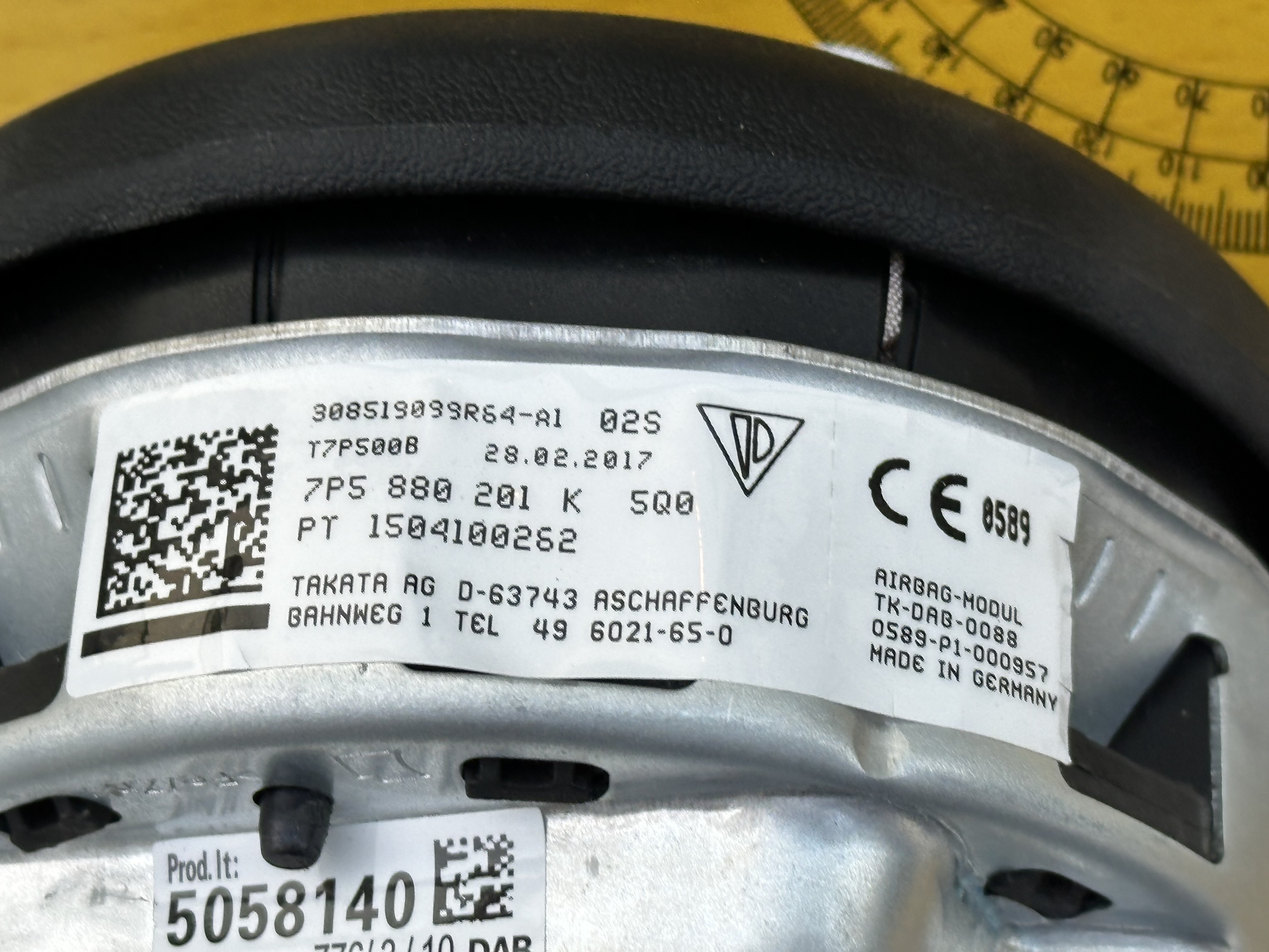 Airbag de Volante Porsche