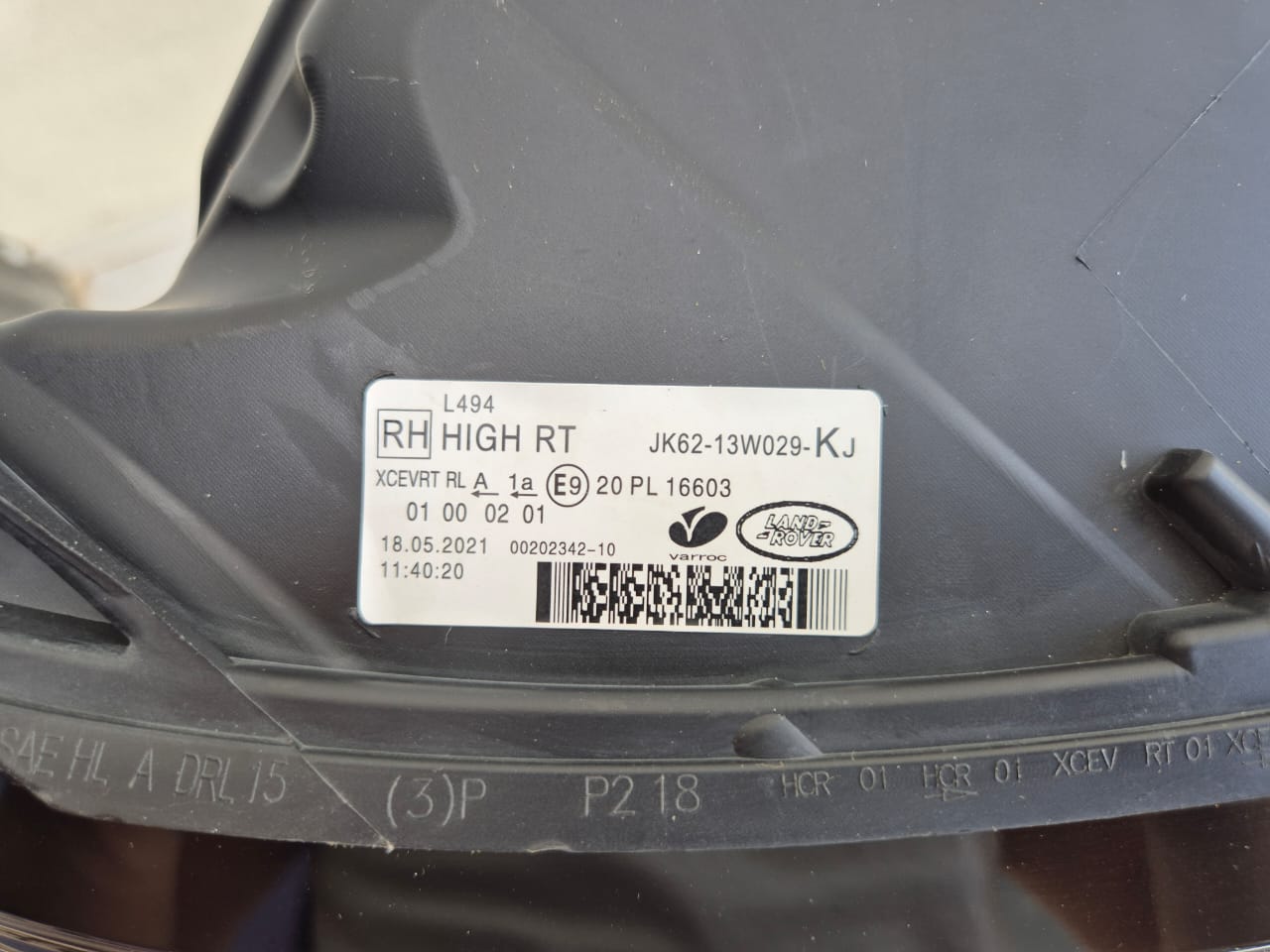 Faro Derecho LED Range Rover Sport L494 (2017 en adelante)