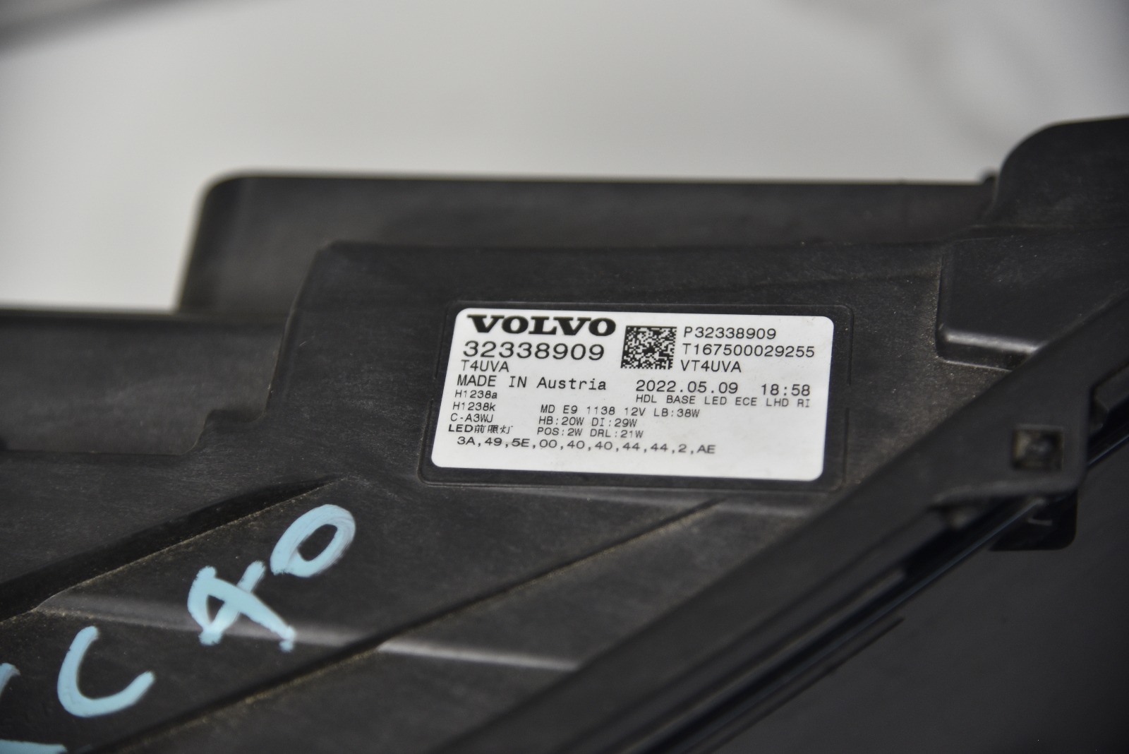 Pareja Faros LED Volvo XC40 2018 - 2023