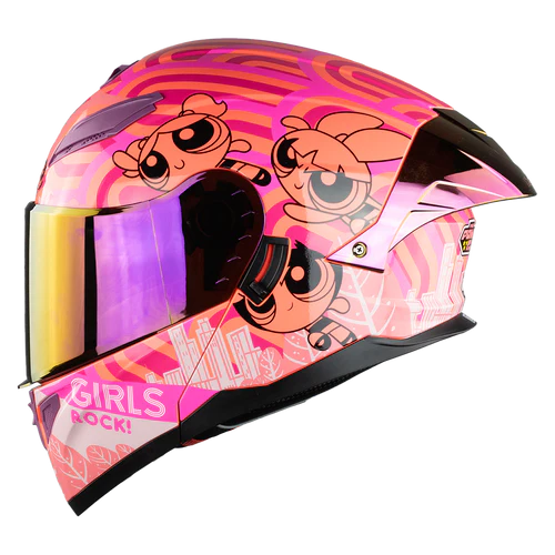 CASCO STARK CHICAS SUPERPODEROSAS ROCK GIRL ROSA