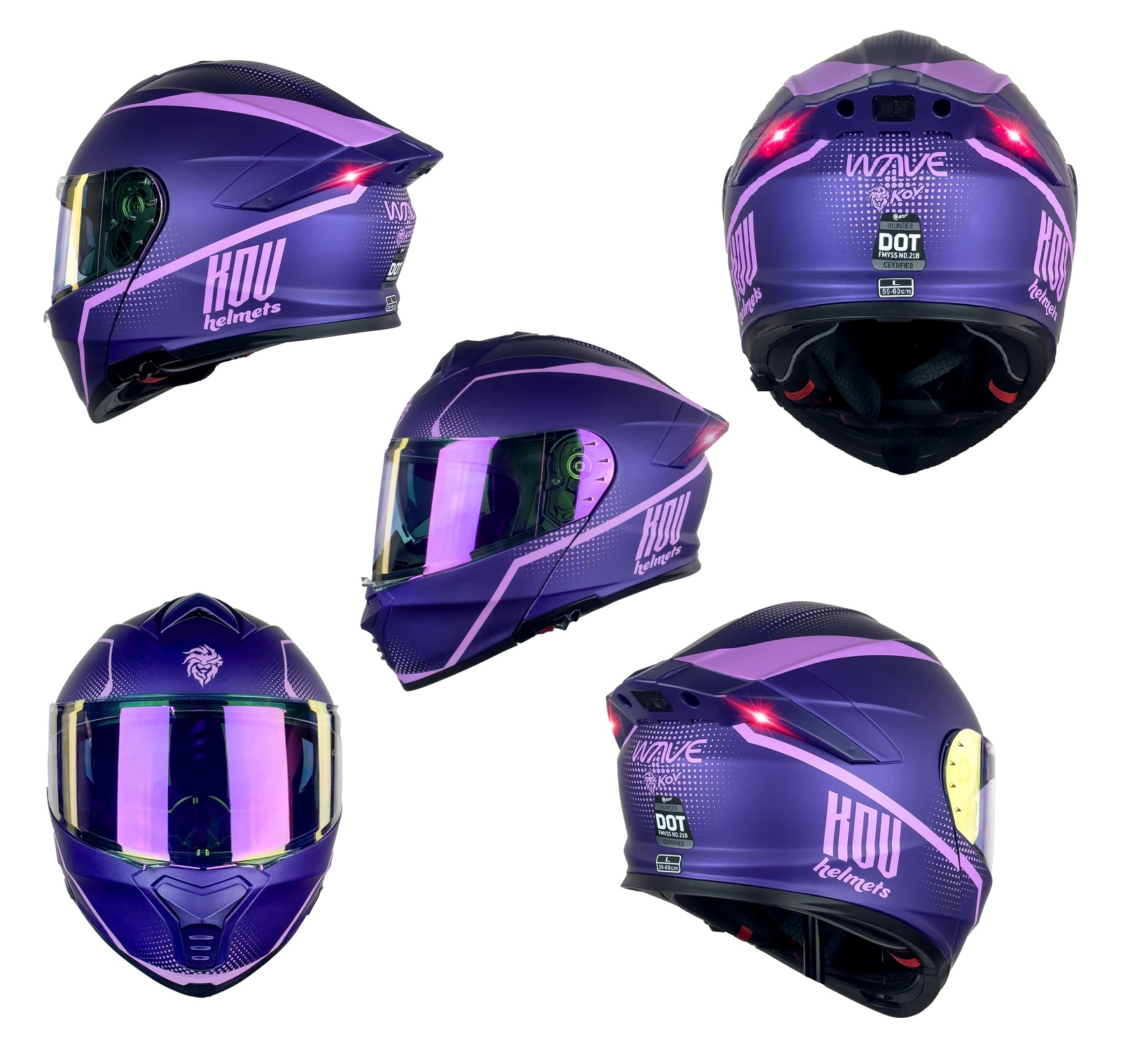 CASCO KOV  THUNDER WAVES MORADO 