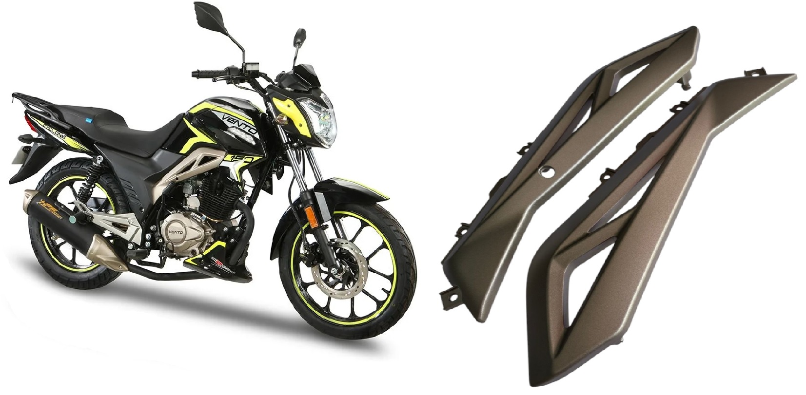 CUBIERTA IZQUIERDA Y DERECHA DECORATIVA DEL TANQUE VENTO CYCLONE 200