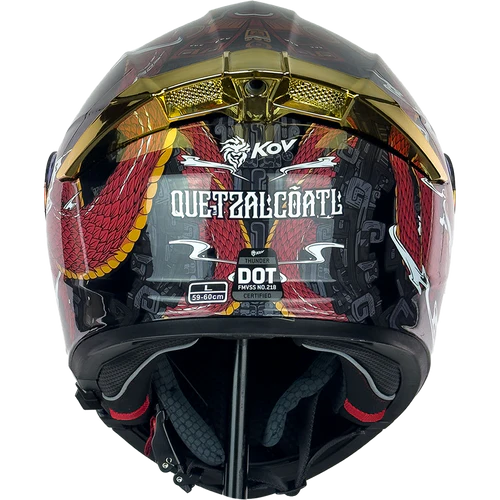 CASCO THUNDER QUETZALCÓATL ROJO