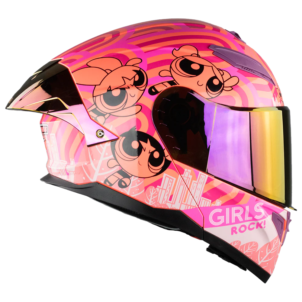 CASCO STARK CHICAS SUPERPODEROSAS ROCK GIRL ROSA