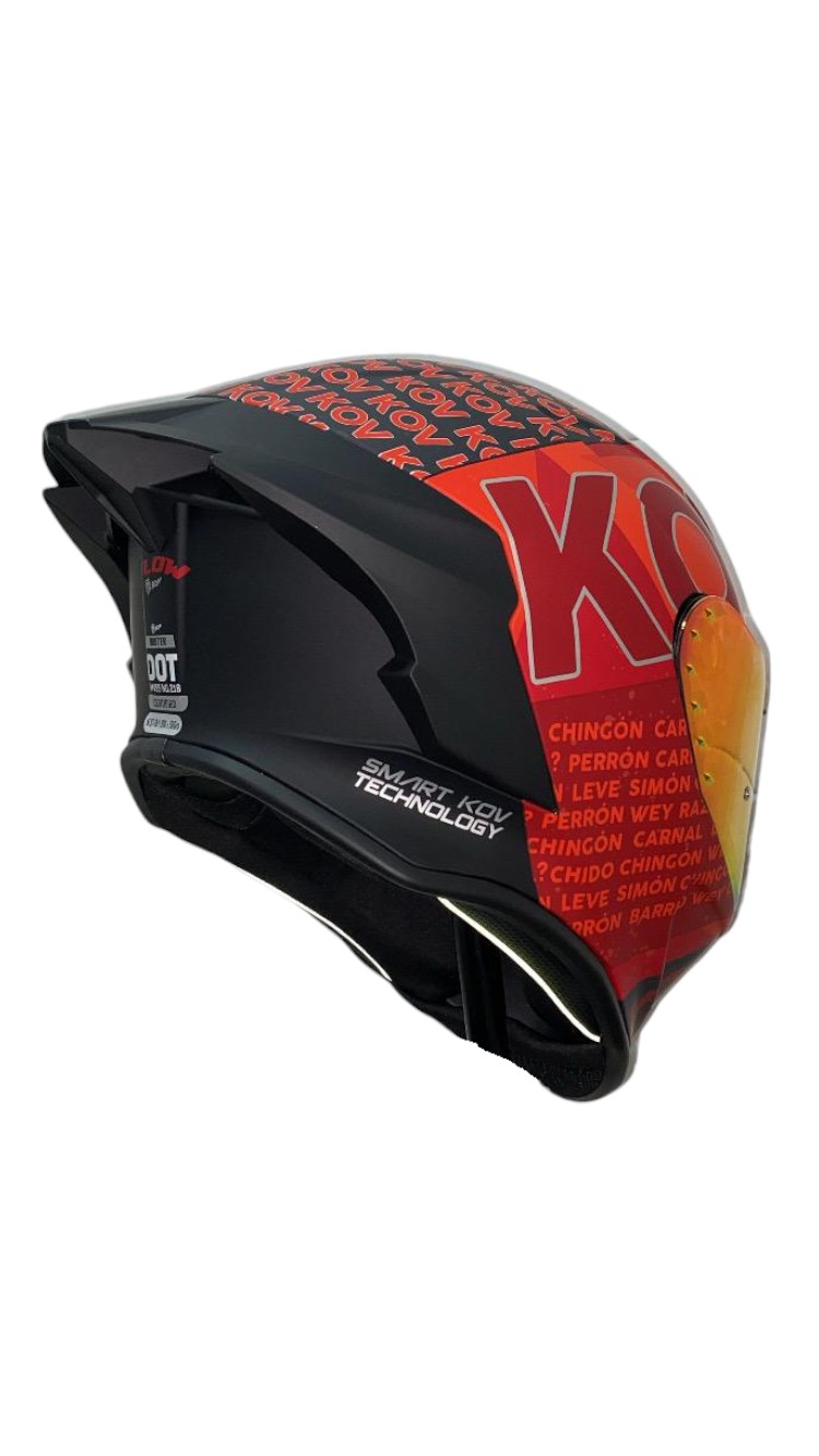 CASCO KOV BUSTER FLOW ROJO 