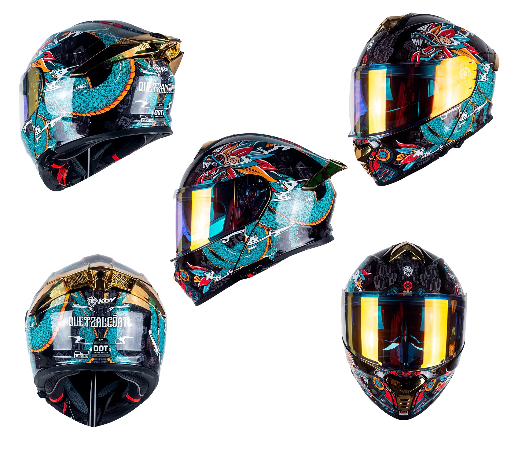 CASCO THUNDER QUETZAL VERDE