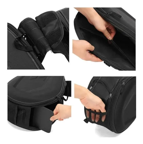 Alforjas impermeables negras 38-52L