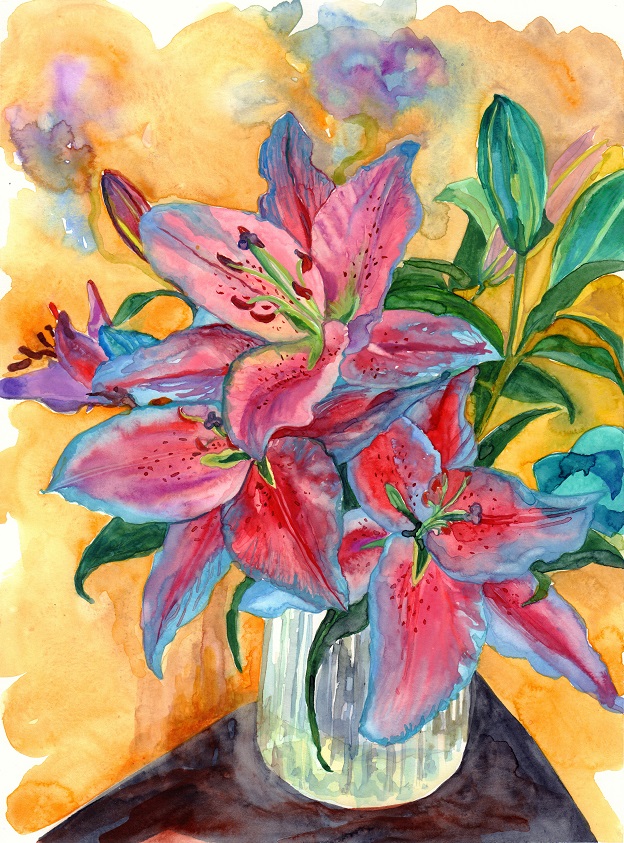 Blue Lilies