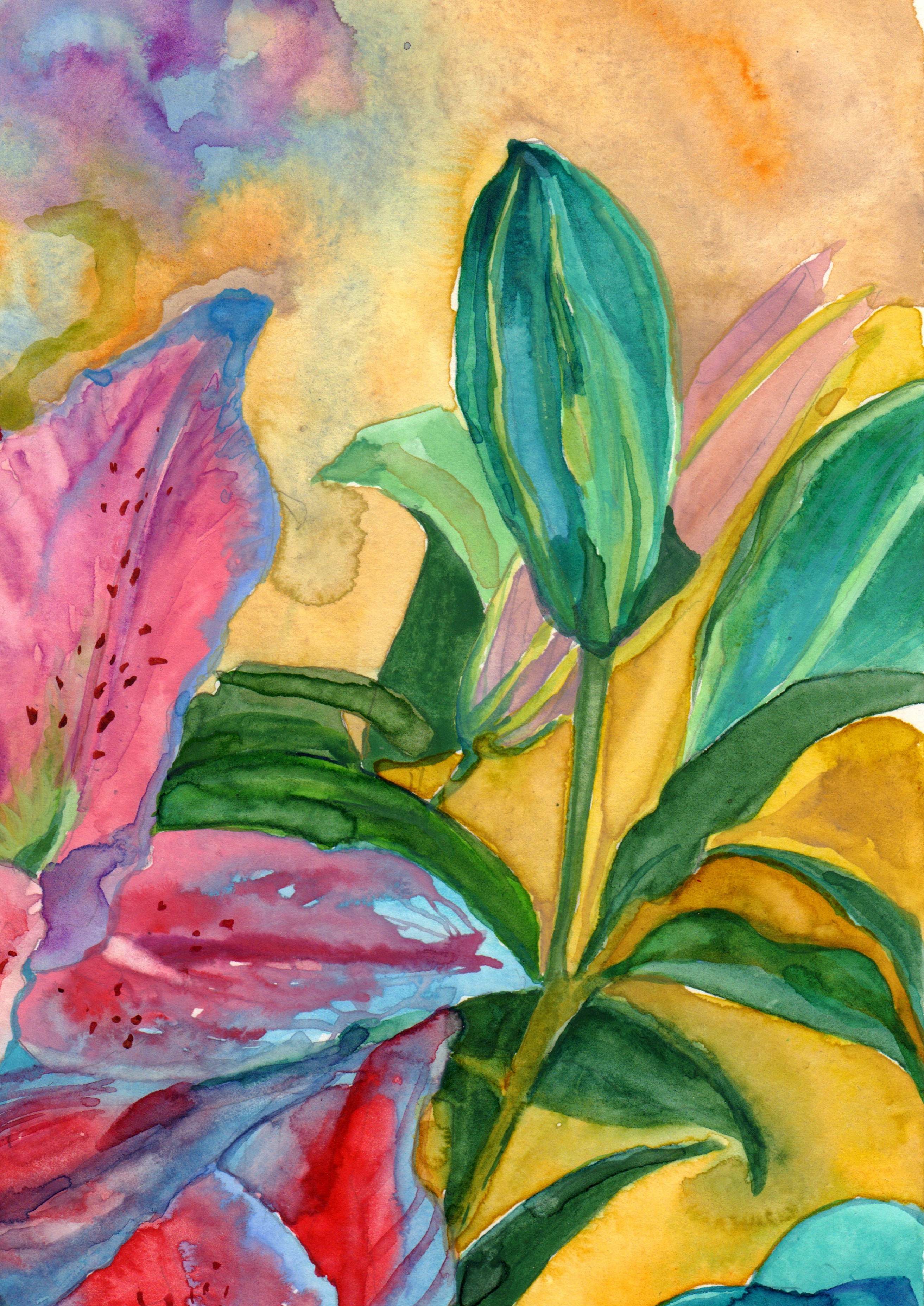 Blue Lilies