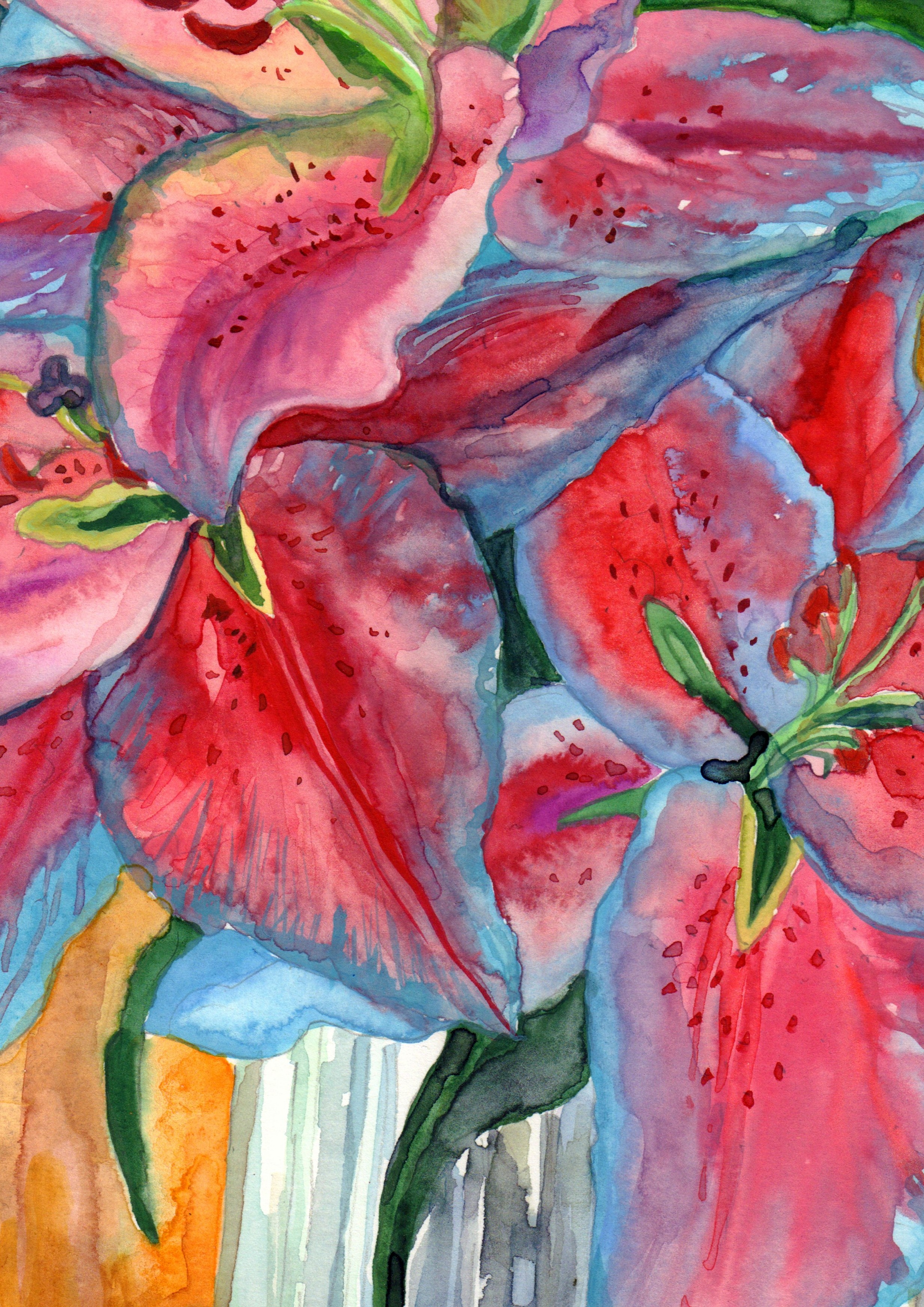 Blue Lilies