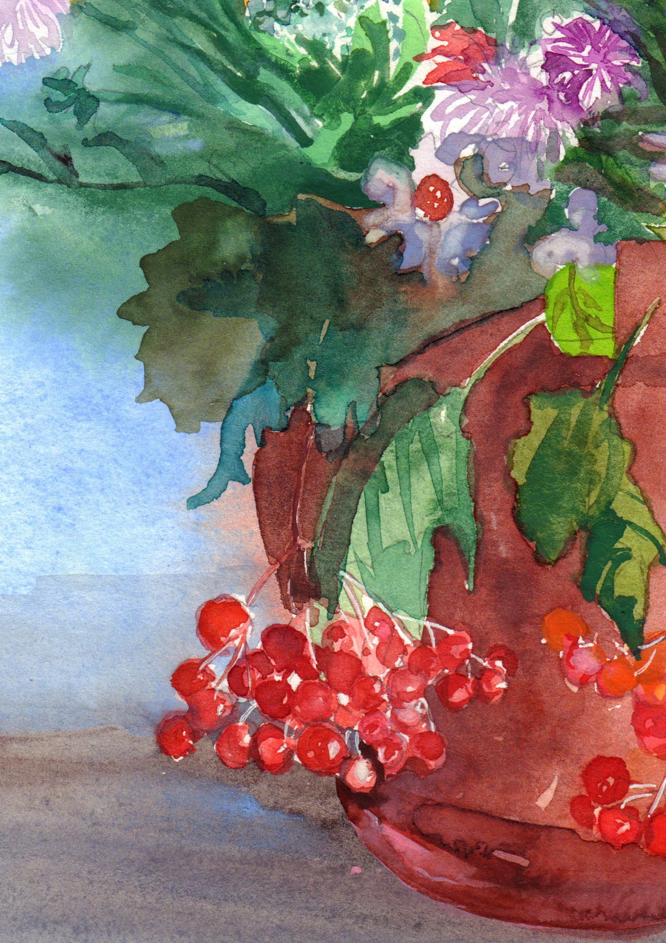 Sunflowers In Vase