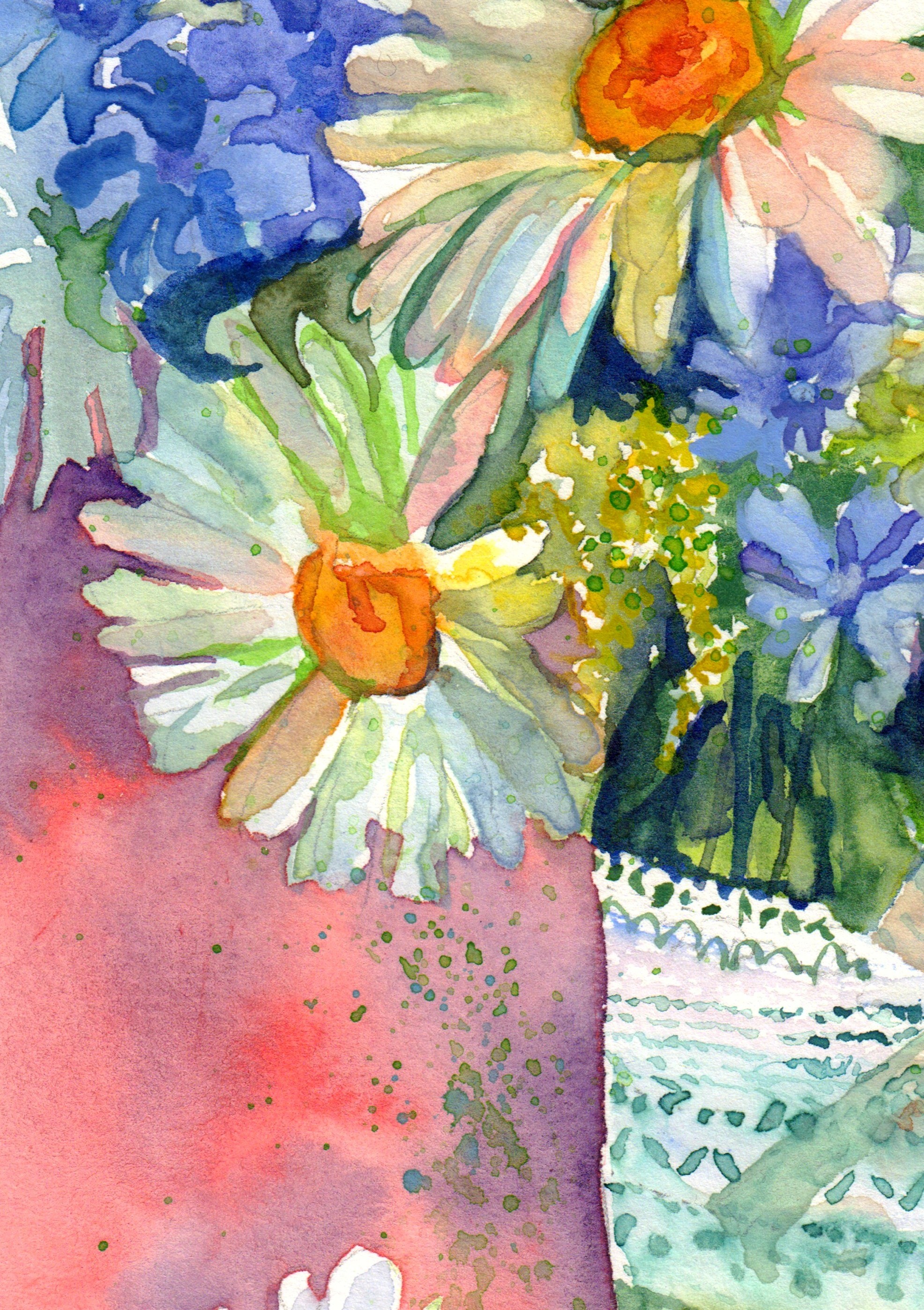 Bouquet With Cornflowers