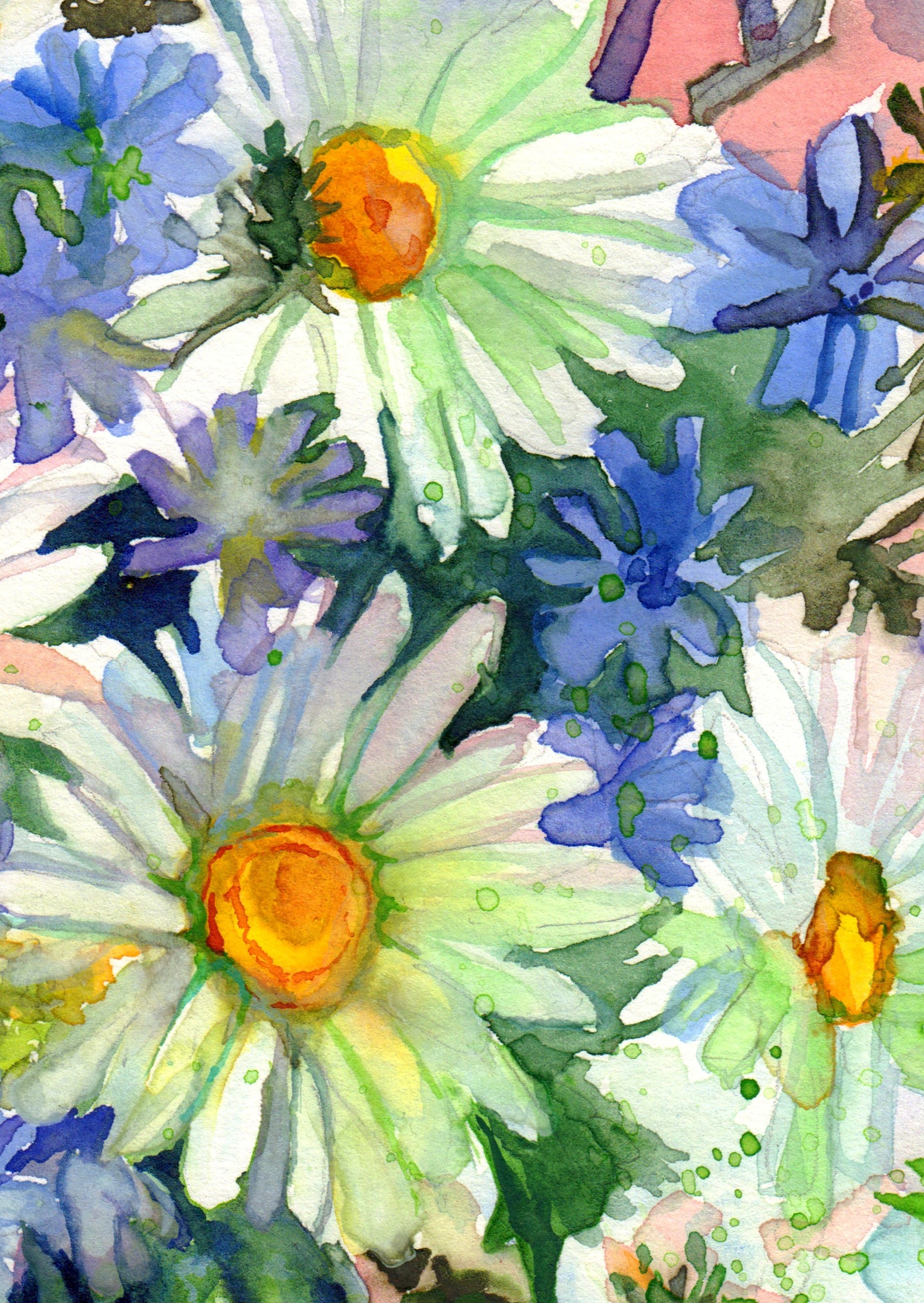 Bouquet With Cornflowers