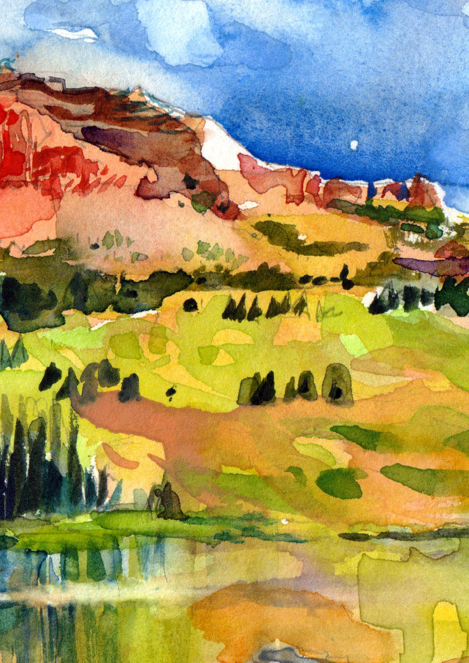 Beartoth Butte In The Shoshone National Park