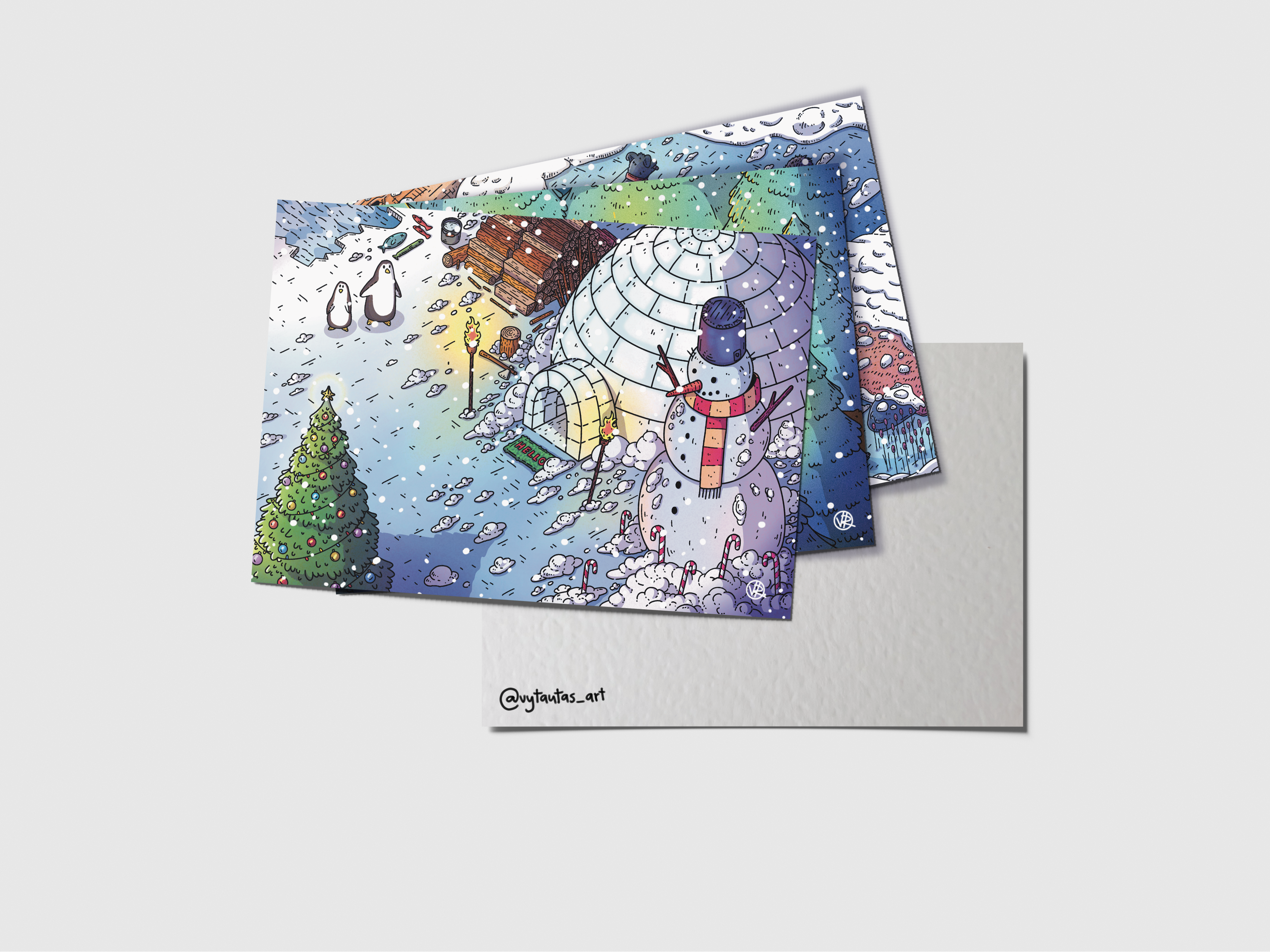 Atviručių rinkinys „Žiema”