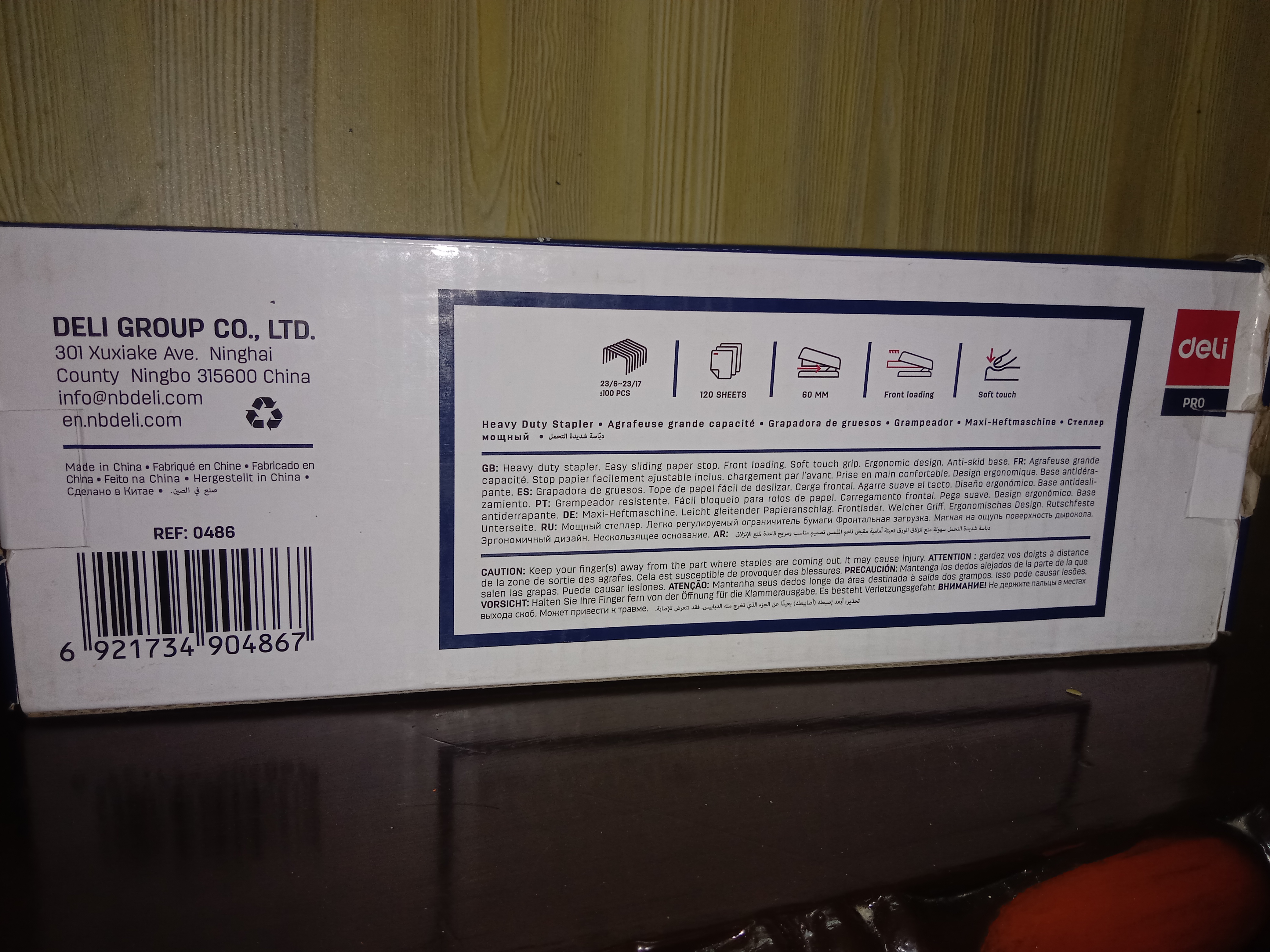 Heavy Duty Stapler Deli 0486 For Staple Up to 120 Sheets