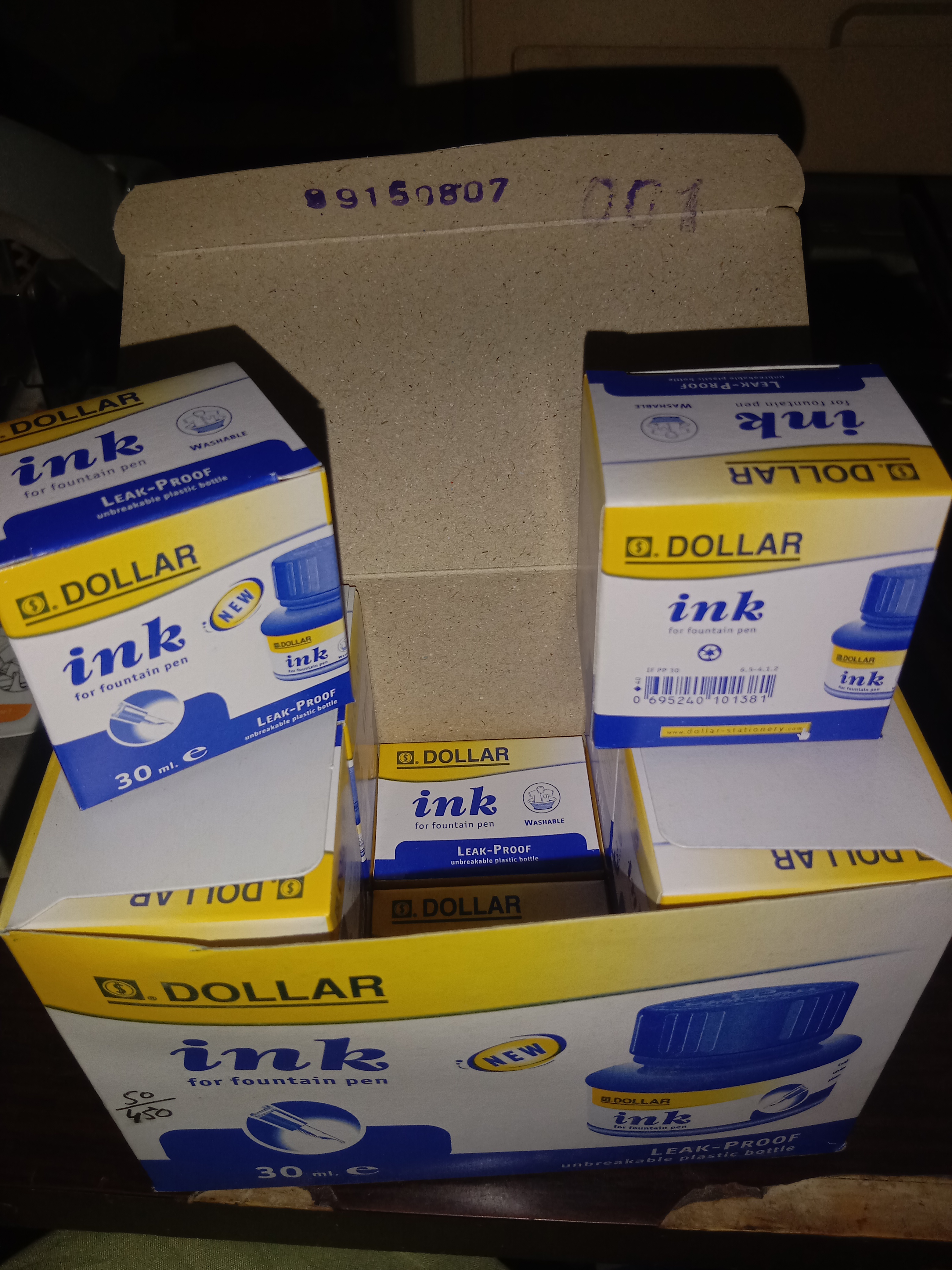 Whole Sale Deal Dollar Fountain Pen Ink 30ml ( Pack of 12 )