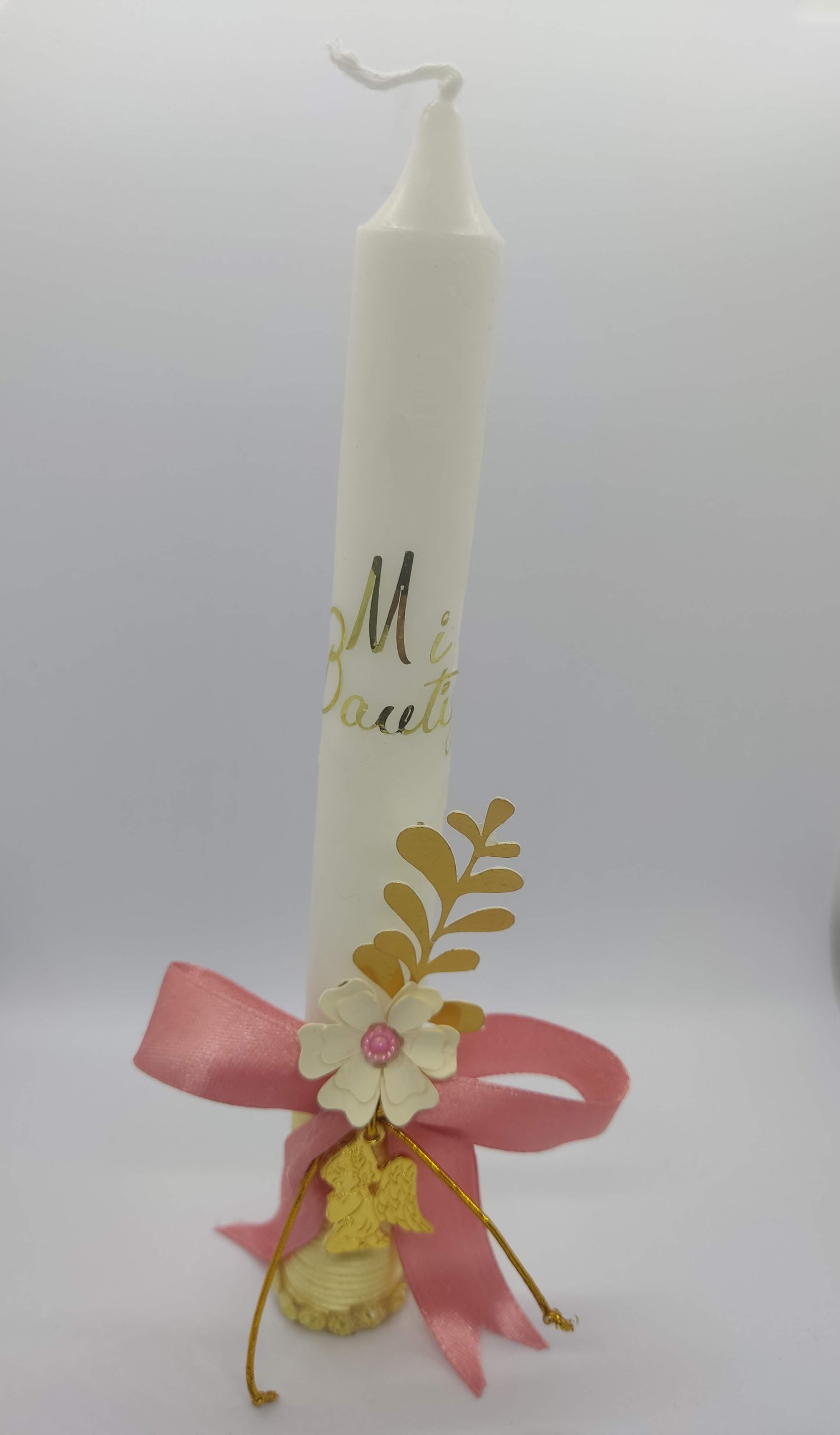 Vela de Bautizo Decorativa