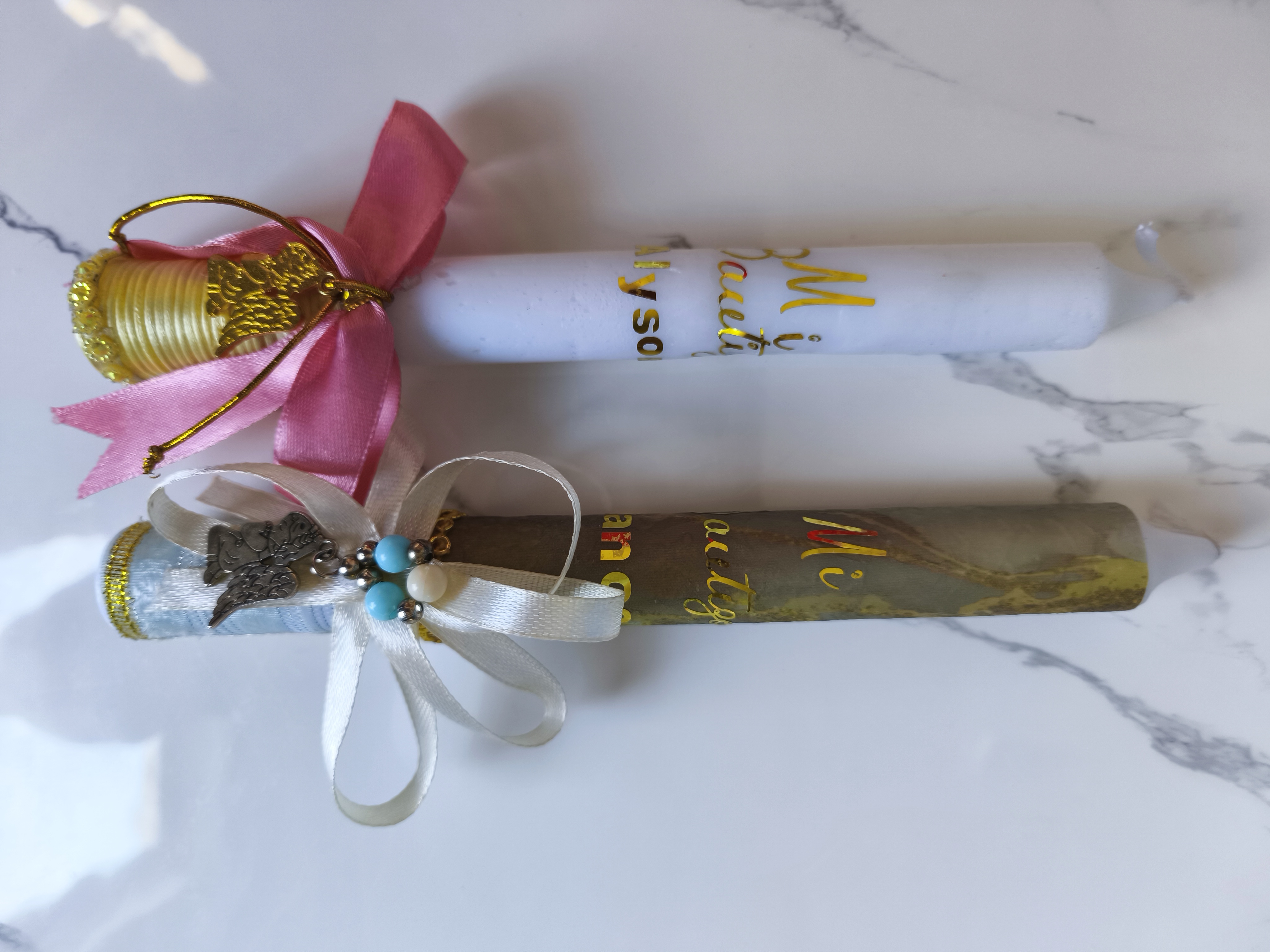 Vela de Bautizo Decorativa