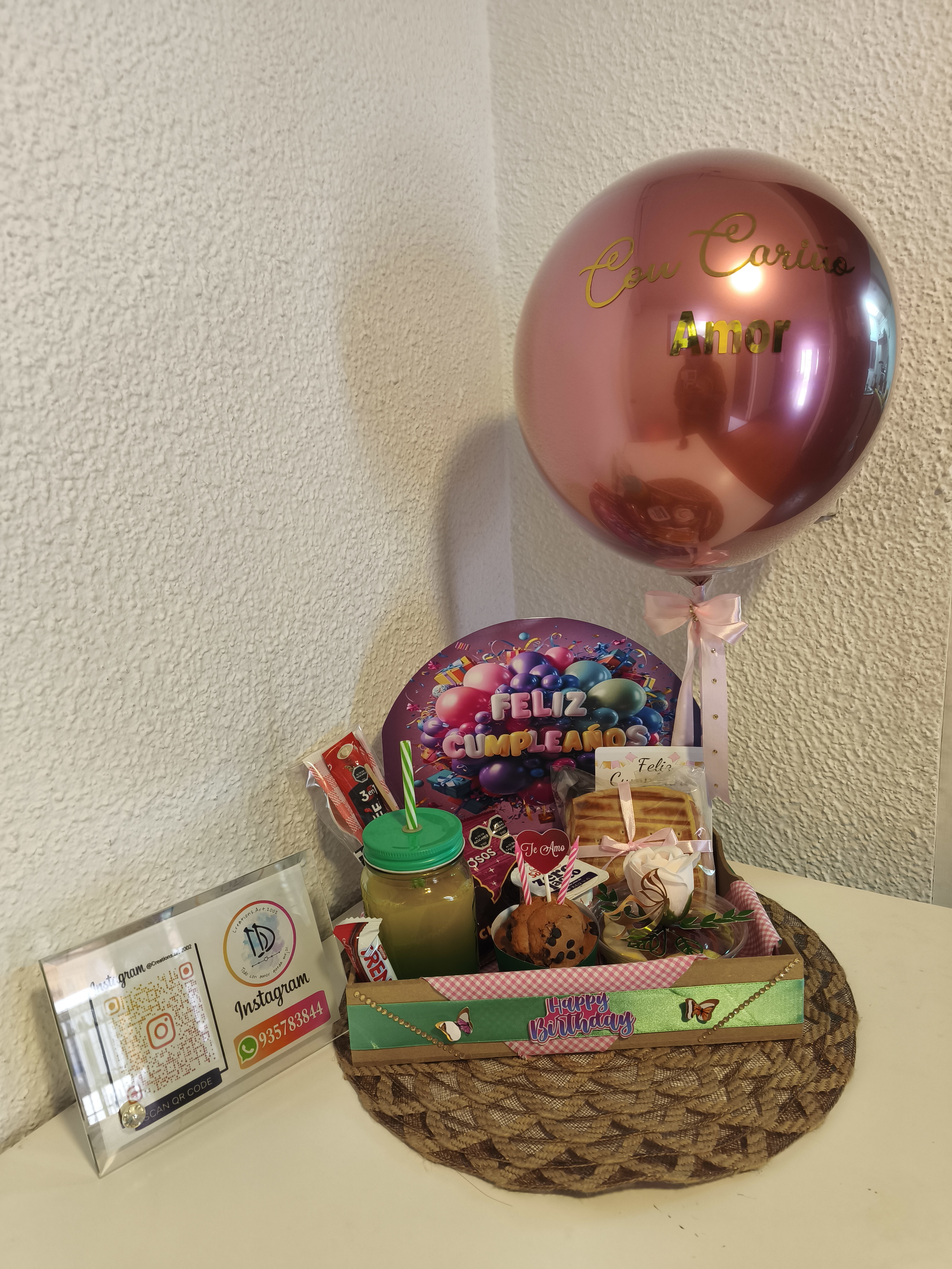Desayuno sorpresa con globo Burbuja