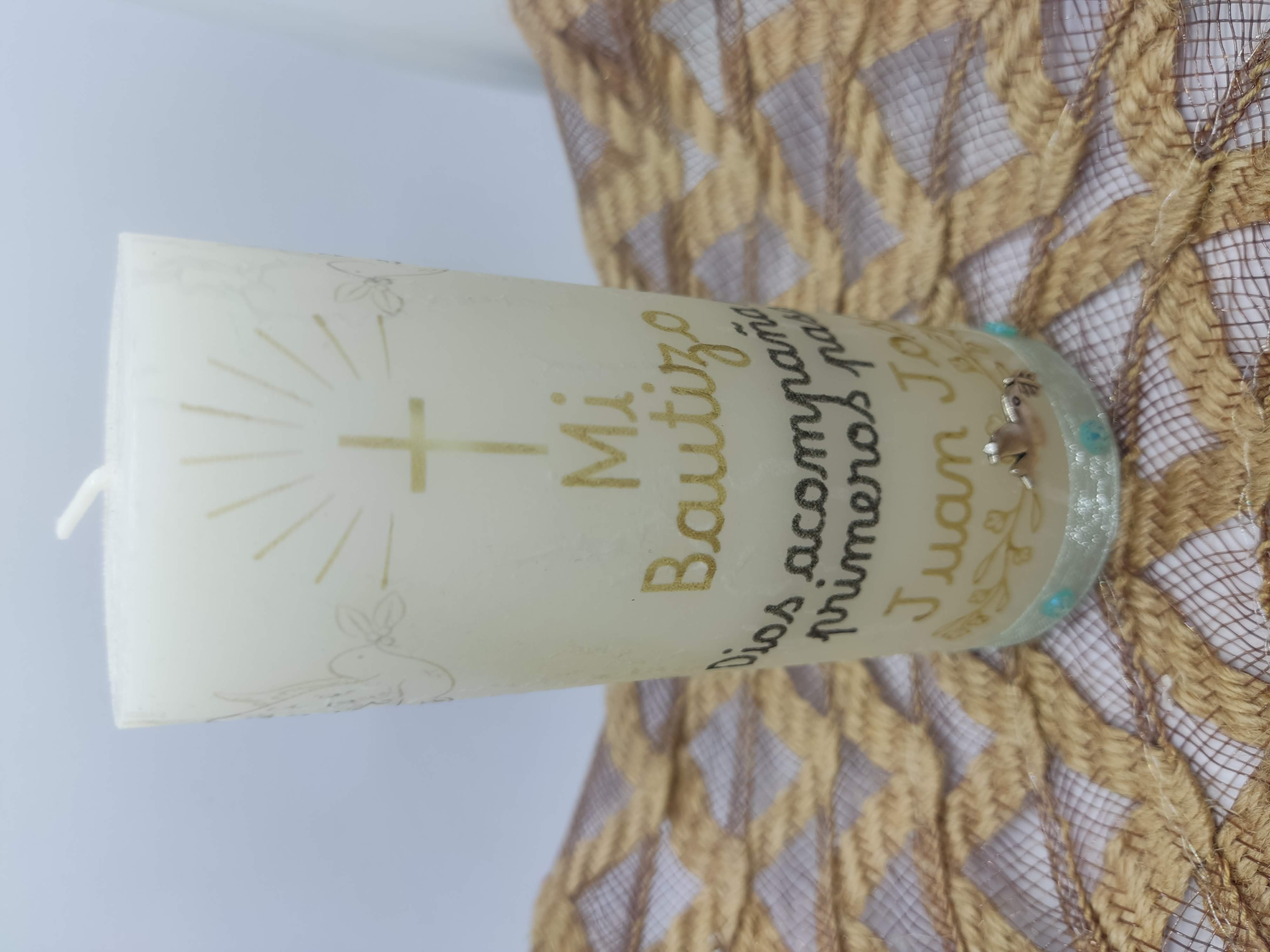 Cirio de Bautizo Personalizado 